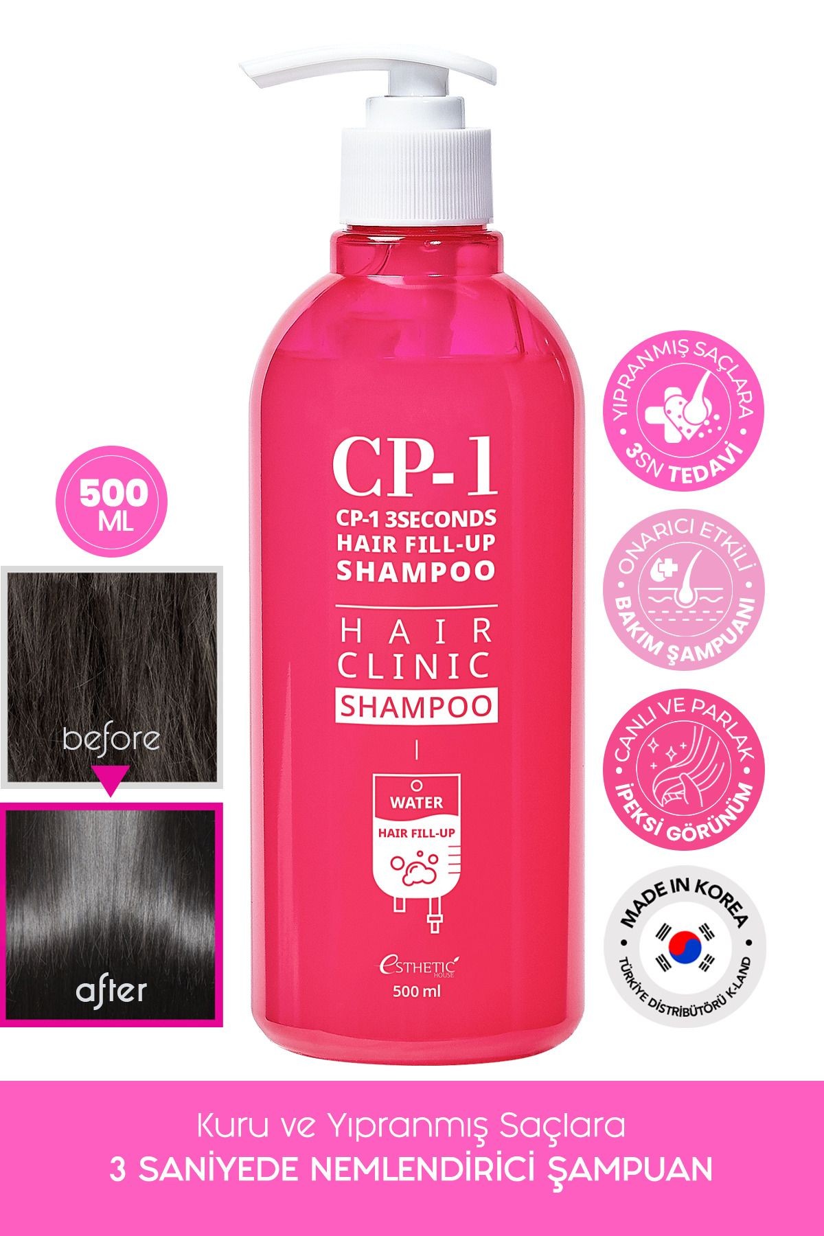 CP-1 Dolgunlaştırıcı Şampuan 3 Seconds Fill Up Shampoo 500 ML