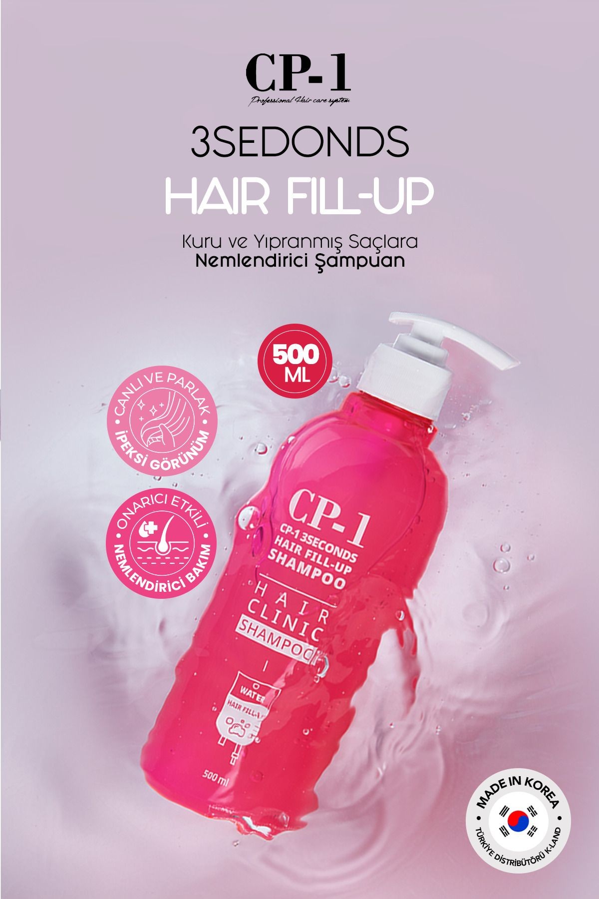 CP-1 Dolgunlaştırıcı Şampuan 3 Seconds Fill Up Shampoo 500 ML