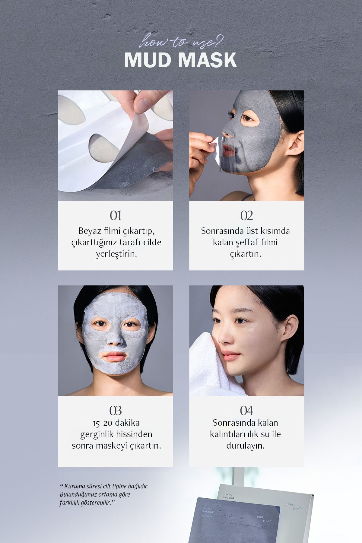 Gözenek Küçültücü Kore Çamur Maskesi Luvum Pore Reset Mud Mask