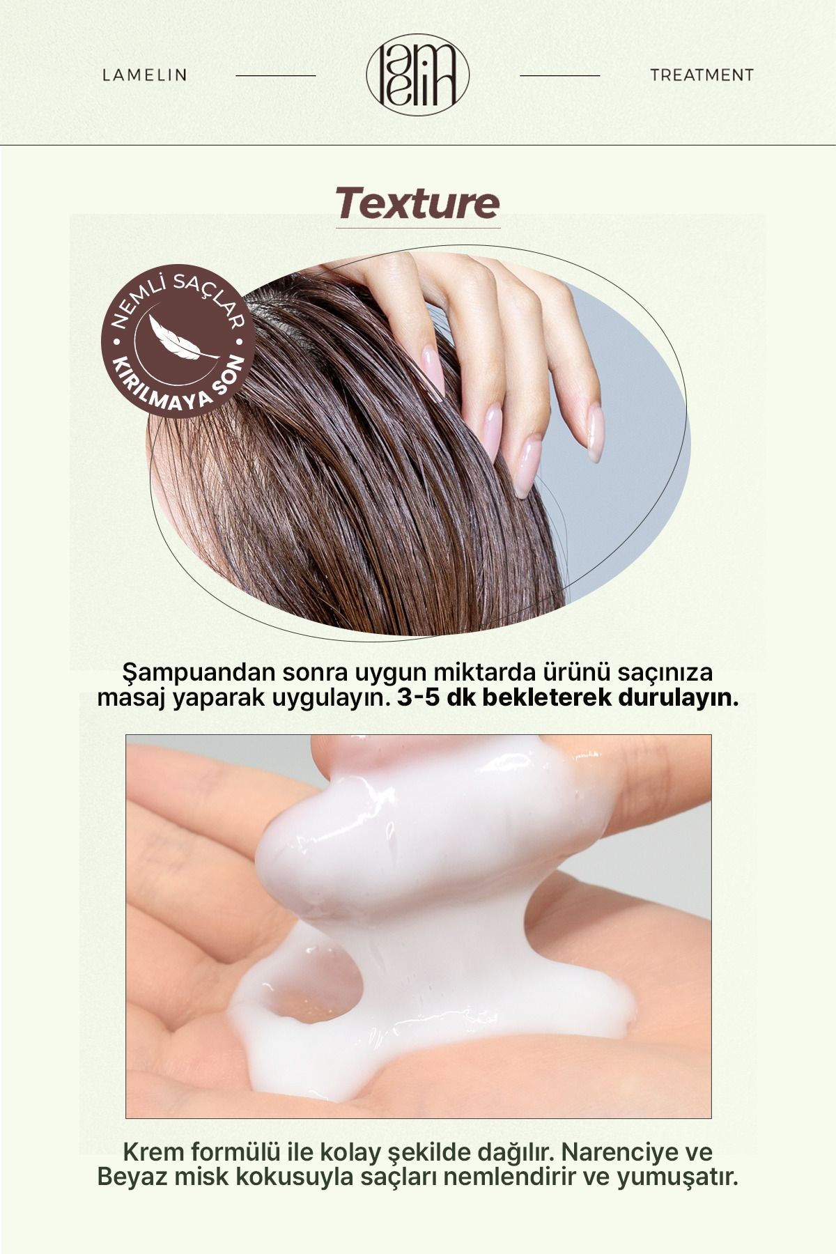 Collagen İçeren Onarıcı Saç Bakım Maskesi Lamelin Bio Solution Salon Treatment 500 ml