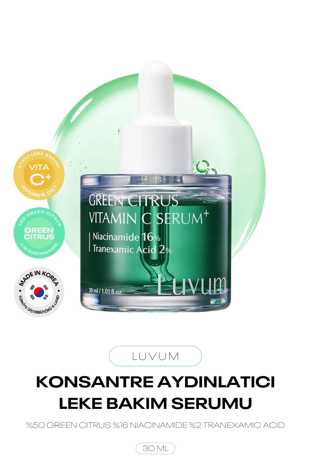 Niacinamide Tranexamic Acid Etkili Leke ve Aydınlatıcı Bakım Green Cit