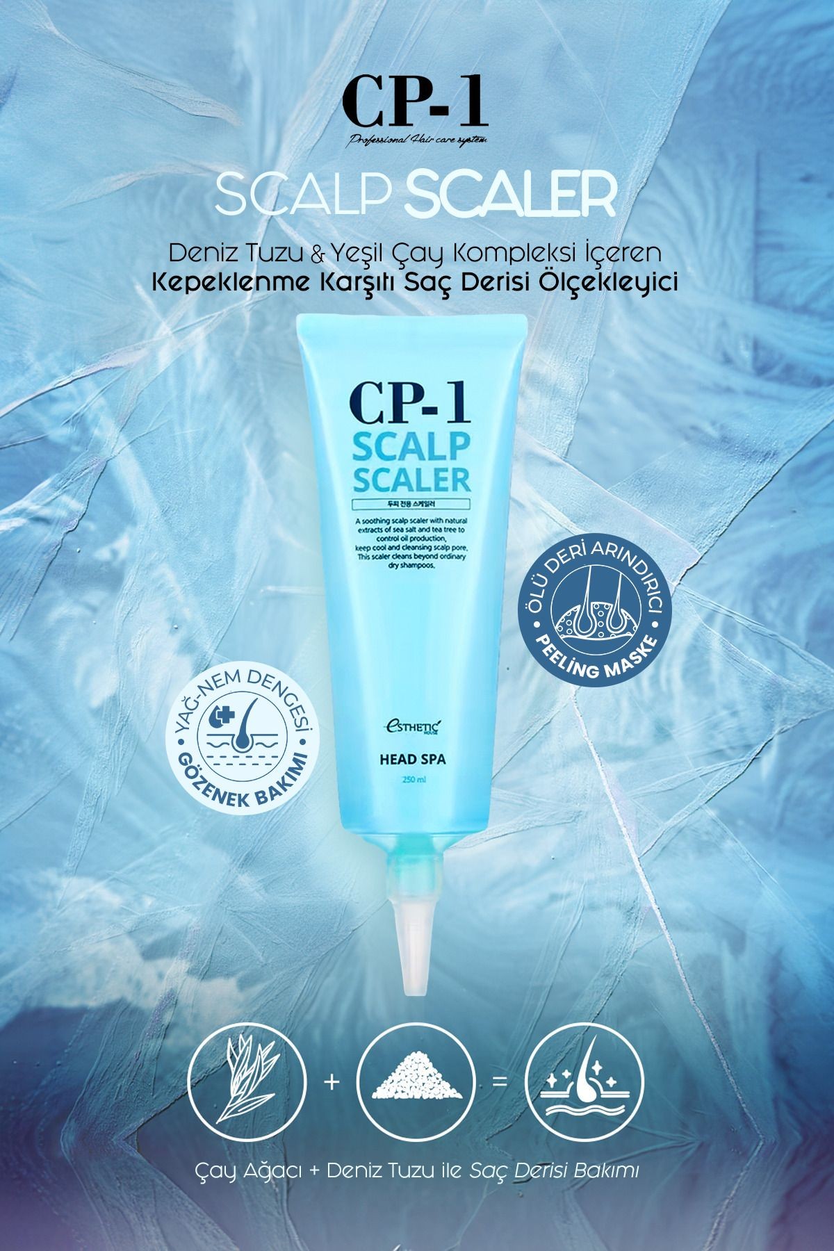 CP-1 Yağlanma ve Saç Dökülmesi Karşıtı Arındırıcı Saç Peelingi Scalp Scaler Head Spa 250ml