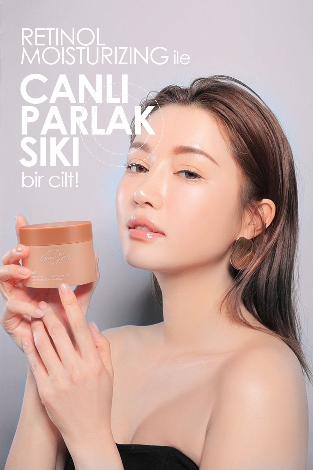 Retinol İçeren Leke ve Kırışıklık Karşıtı Yüz Kremi Grace Day Retinol Cream 50ml