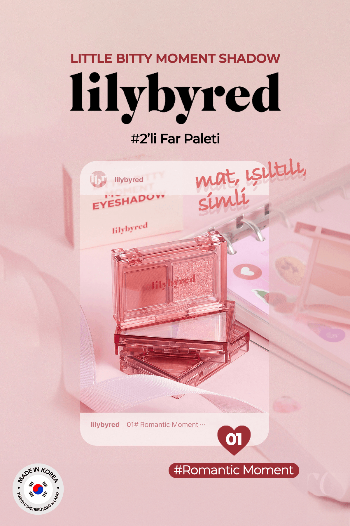 lilybyred 2’li Mat / Parlak Far Paleti Little Bitty Moment Shadow