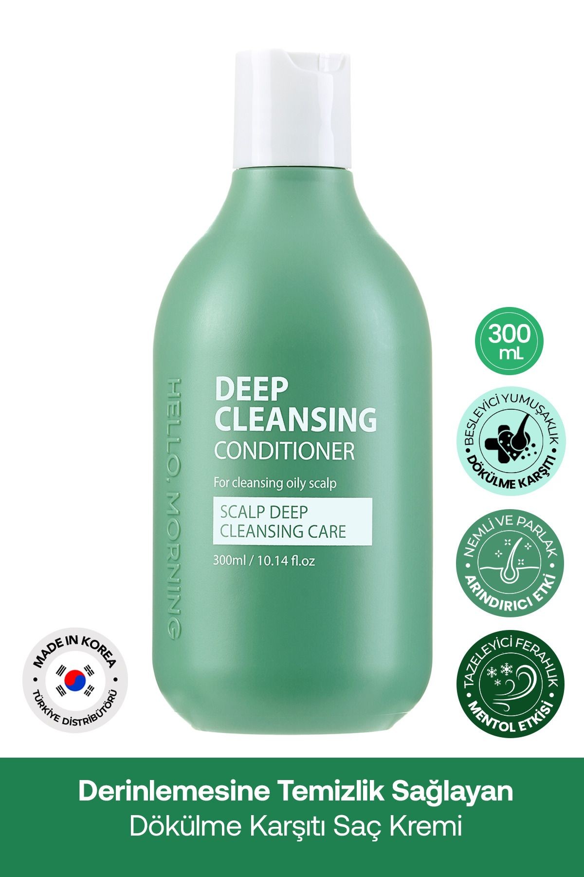 Saç Derisine Derinlemesine Temizlik Sağlayan HELLOMORNING Dökülme Karşıtı Saç Kremi 300 ML