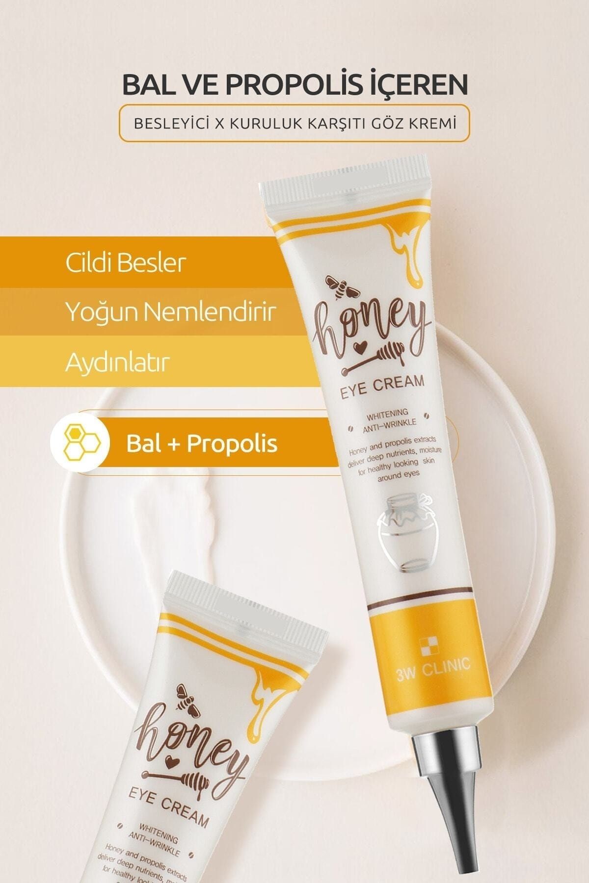 Bal Ve Propolis Ile Besleyici, Nemlendirici Göz Kremi 3w Clinic Honey Eye Cream