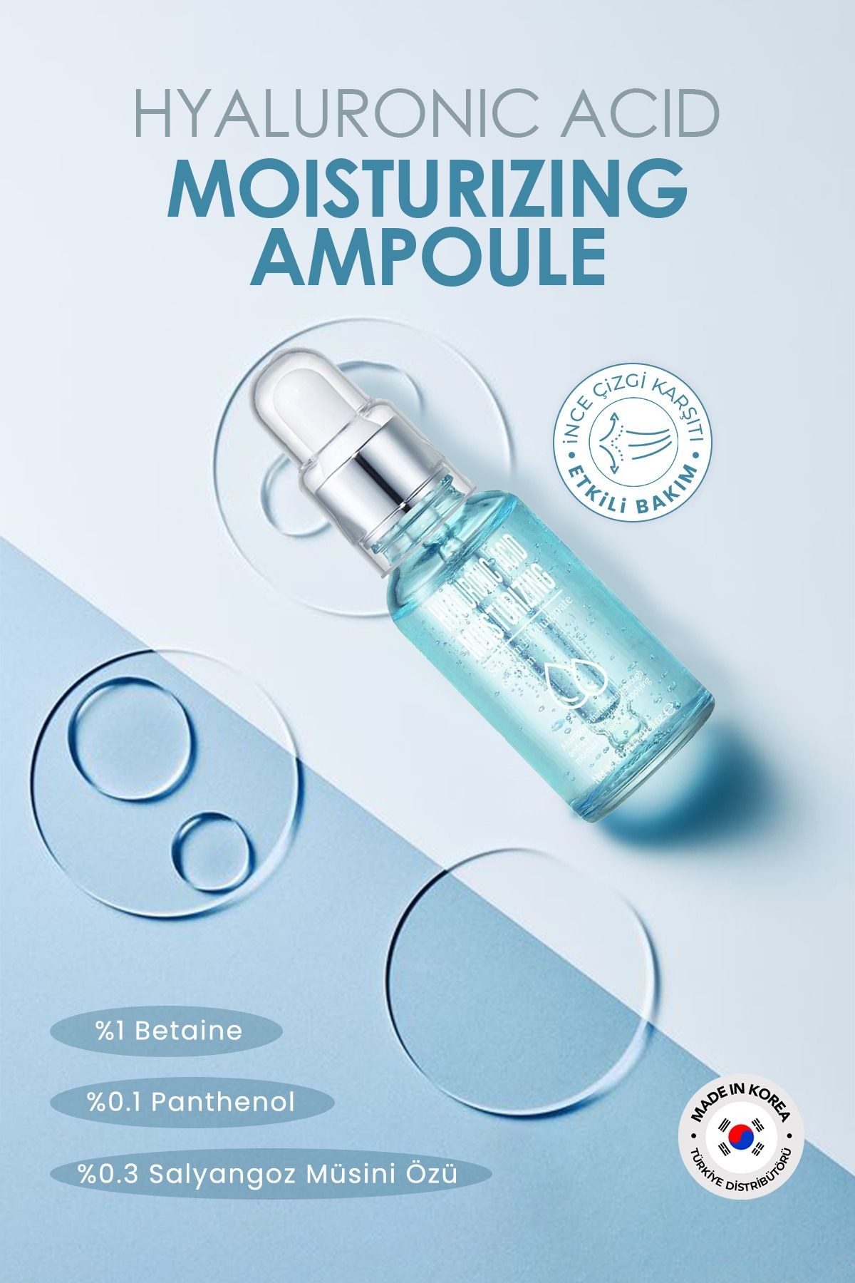 Hyalüronik Asit Ile Nemlendirici Bakım Serumu Hyaluronic Acid Moisturizing Ampoule 30 Ml