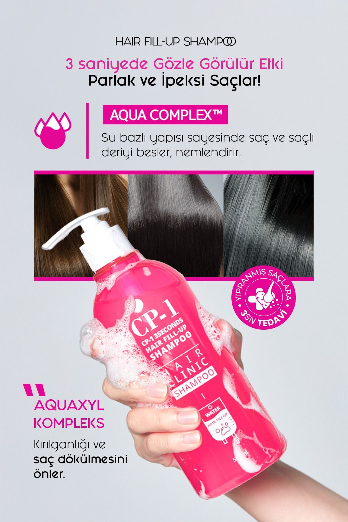 CP-1 Dolgunlaştırıcı Şampuan 3 Seconds Fill Up Shampoo 500 ML