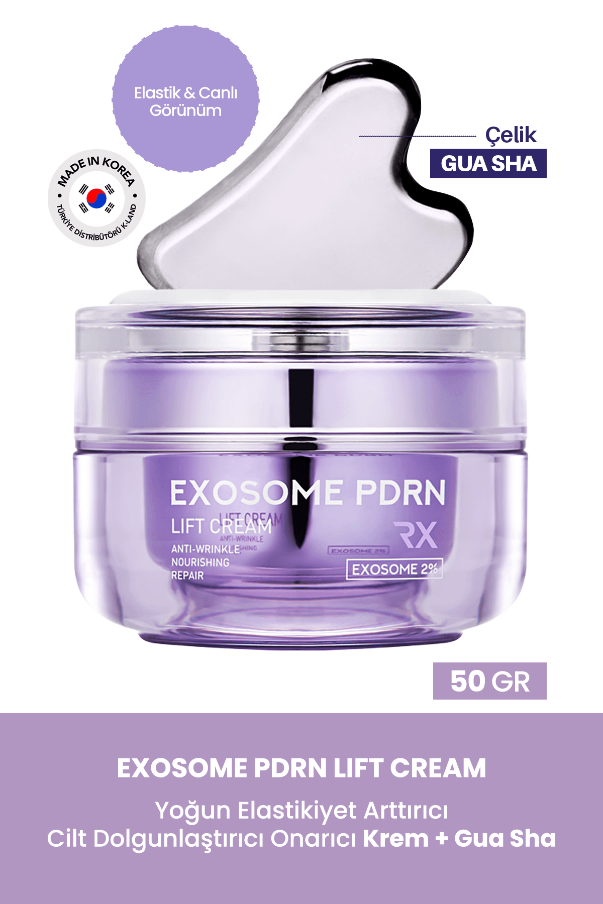 Exosome PDRN Yoğun Elastikiyet ve Cilt Dolgunlaştırıcı Maxclinic Krem + Gua Sha