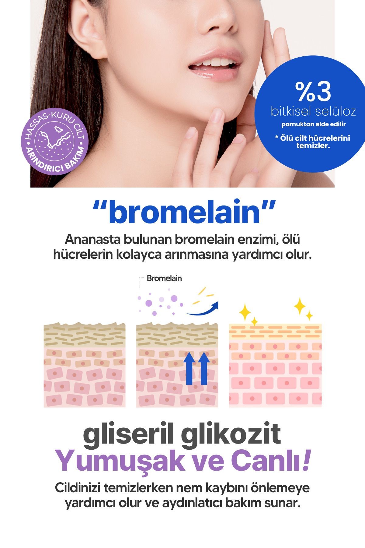 Aydınlatıcı ve Pürüzsüzleştirici Selüloz Peeling Gel Derma Factory Aquaporin Peeling Gel 120ml