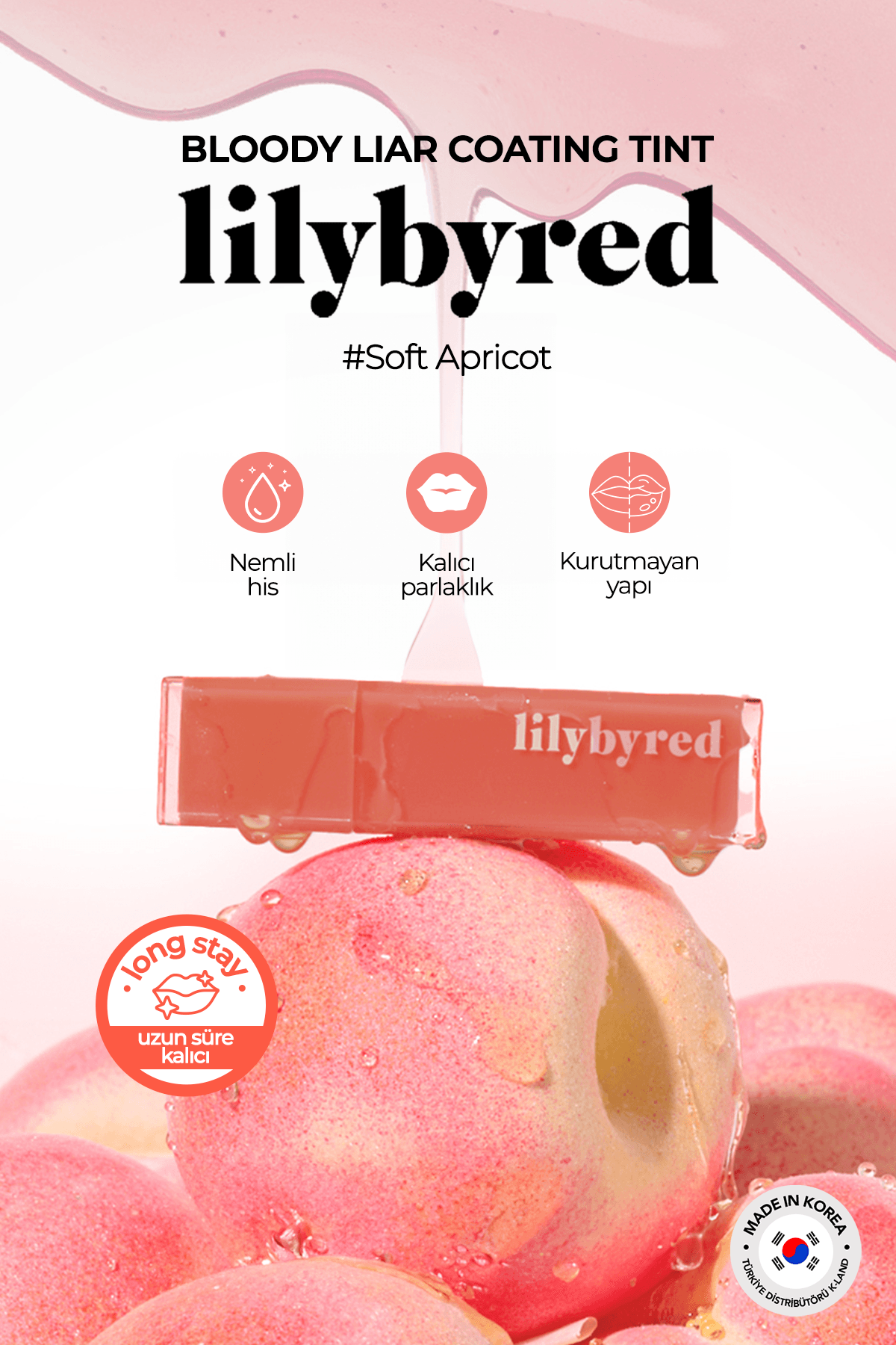 Lilybyred Ekstra Parlak ve Nemli Ruj Lilybyred Bloody Liar Coating Tint