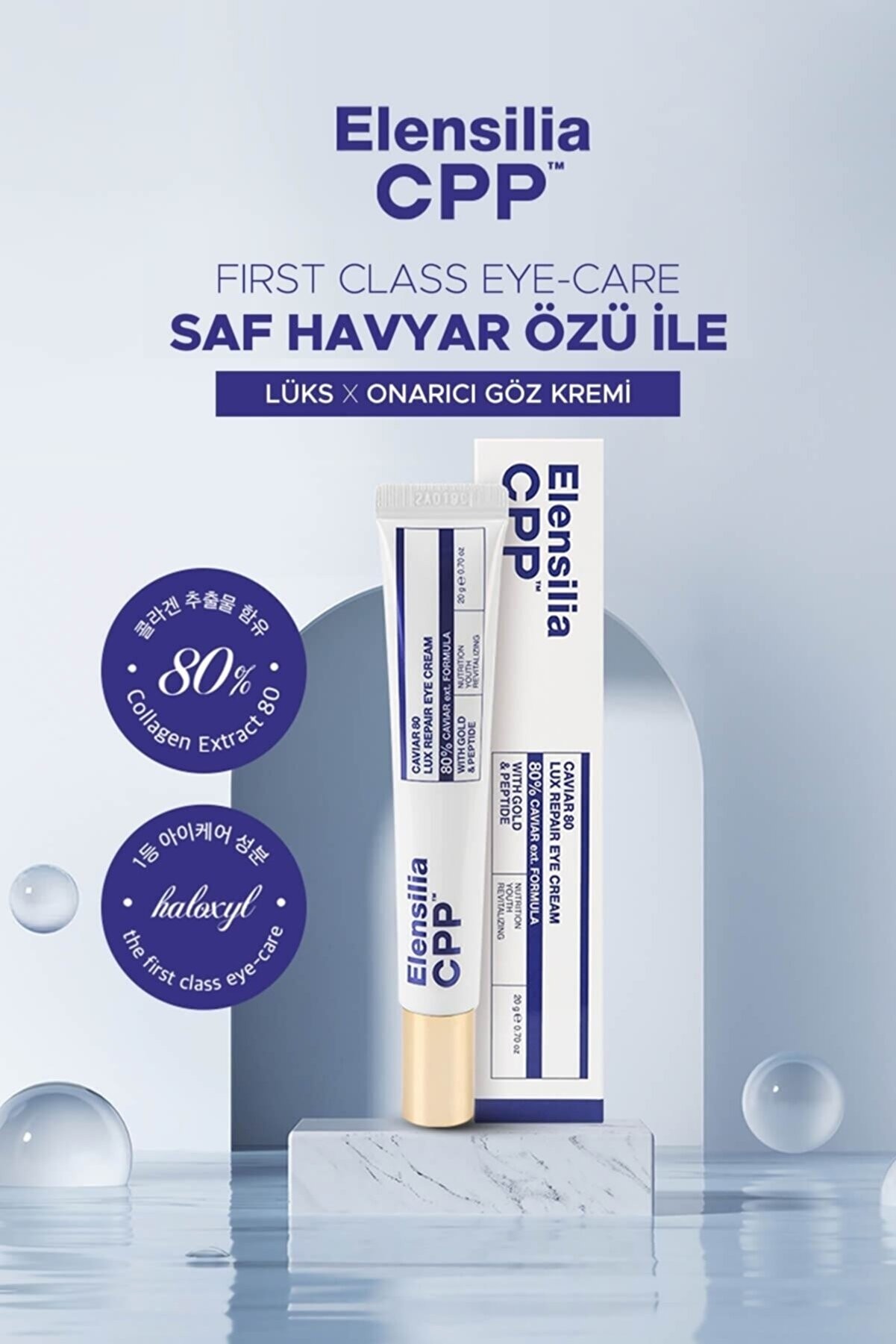 Elensilia Aydınlatıcı Sıkılaştırıcı Havyar Özü Göz Kremi Elensilia Cpp Caviar Lux Repair Eye Cream