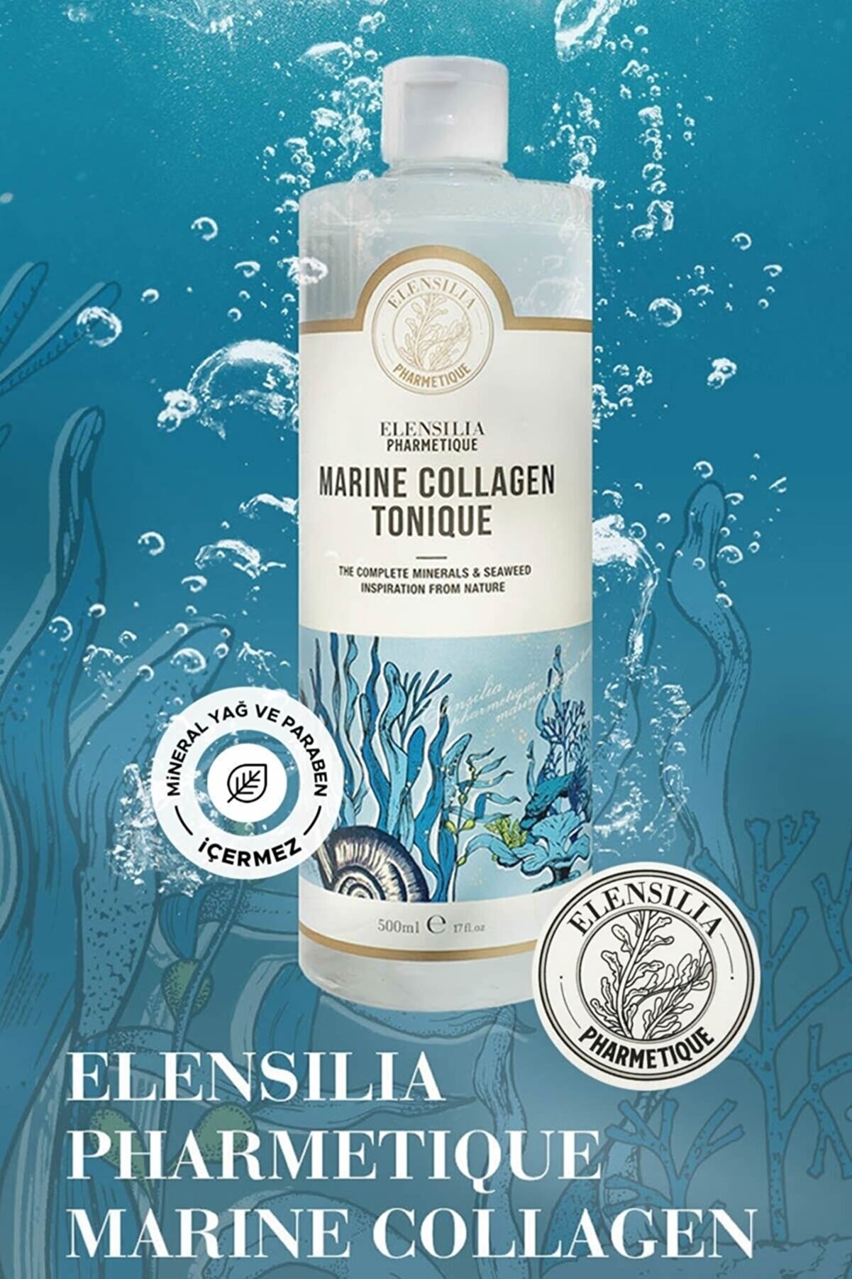 Elensilia Deniz Kolajeni Içeren Mineraller Ile Zengin Sıkılaştırıcı Tonik Elensilia Marine Collagen Tonique