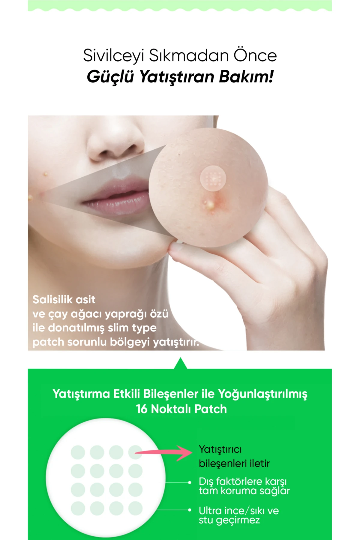 Mikro Noktalı Salisilik Asit Bandı ZZA Dot 45li