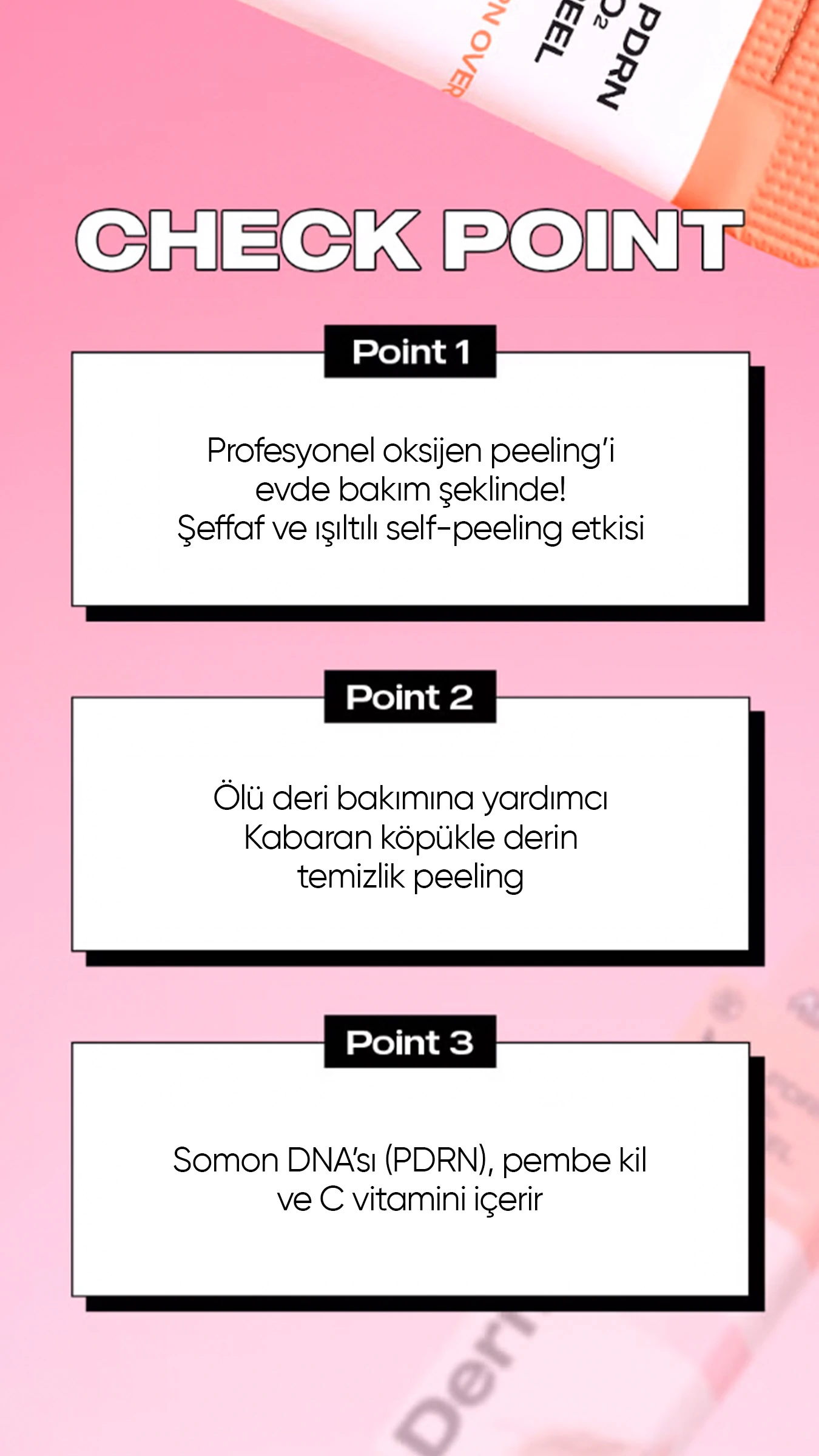 PDRN Somon Dna Yenileyici Köpüren Maske Peeling PDRN o2 Peel X4 Adet