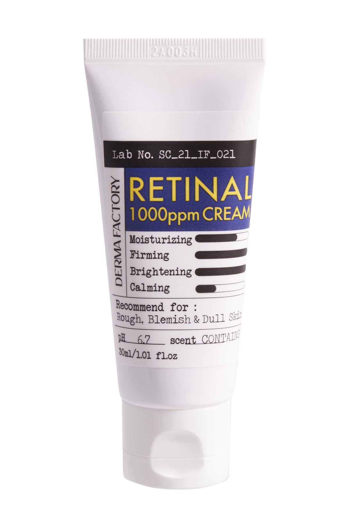 Leke, Skar ve Kırışıklıklarda Etkili Retinal Krem %0.1 Derma Factory 1000 ppm Retinal Cream