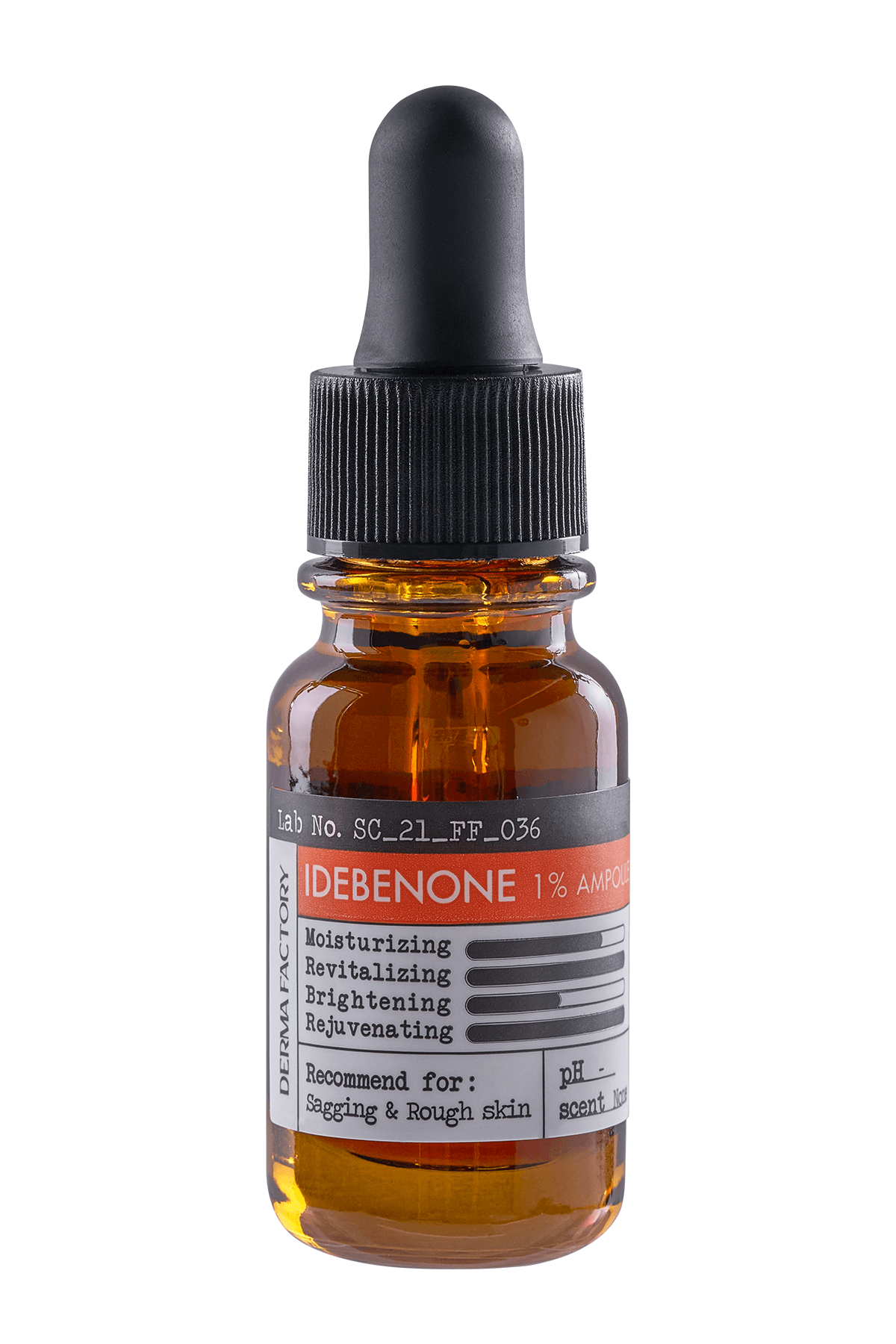 Yüksek Antioksidan ve Elastikiyet Arttırıcı Idebenon Serum Derma Factory idebenone Ampoule
