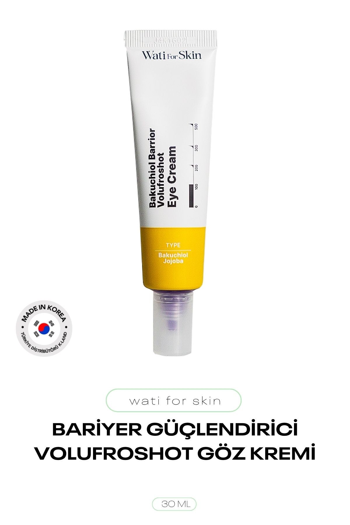 Bakuchiol ve Volufilin Sıkılaştırıcı Göz Kremi Wati For Skin Volufroshot Eye Cream 30ml