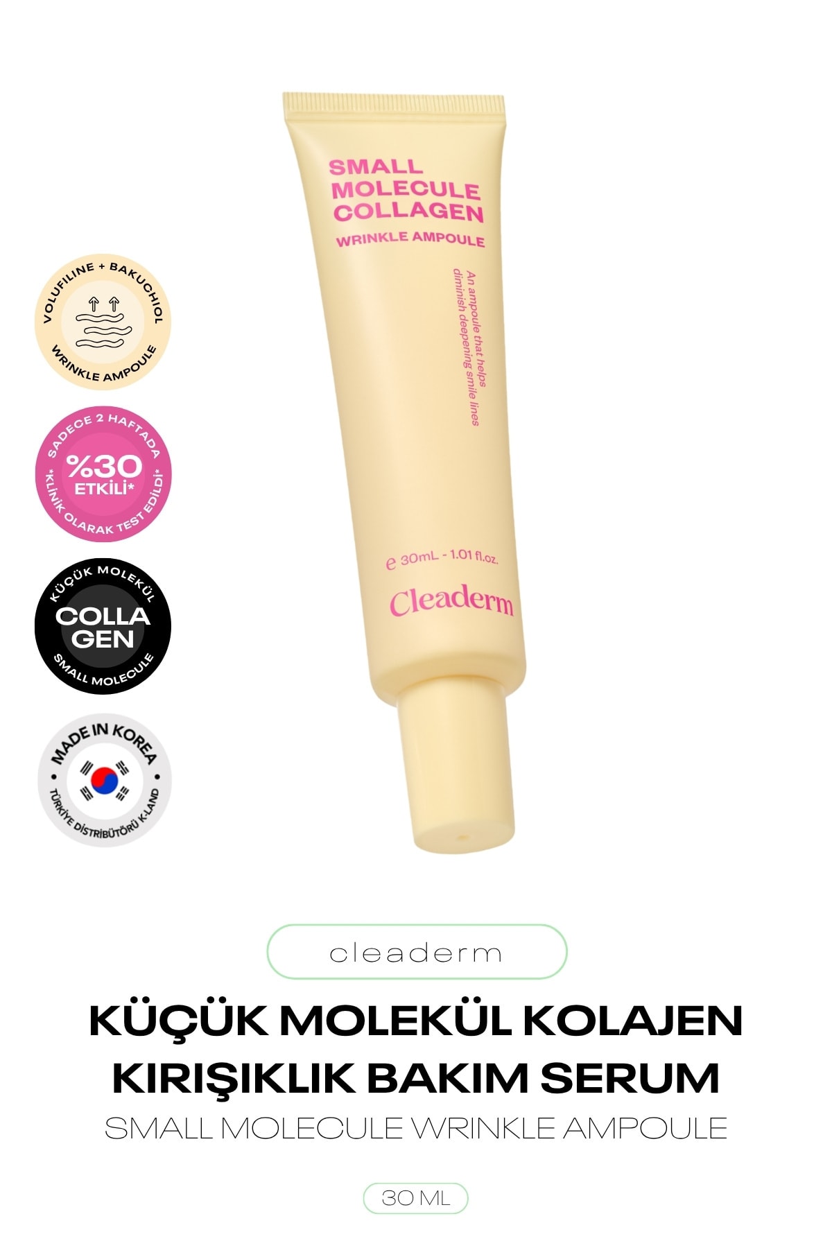 Küçük Moleküllü Kolajen Ampul Serum Small Molecule Collagen Wrinkle Ampoule