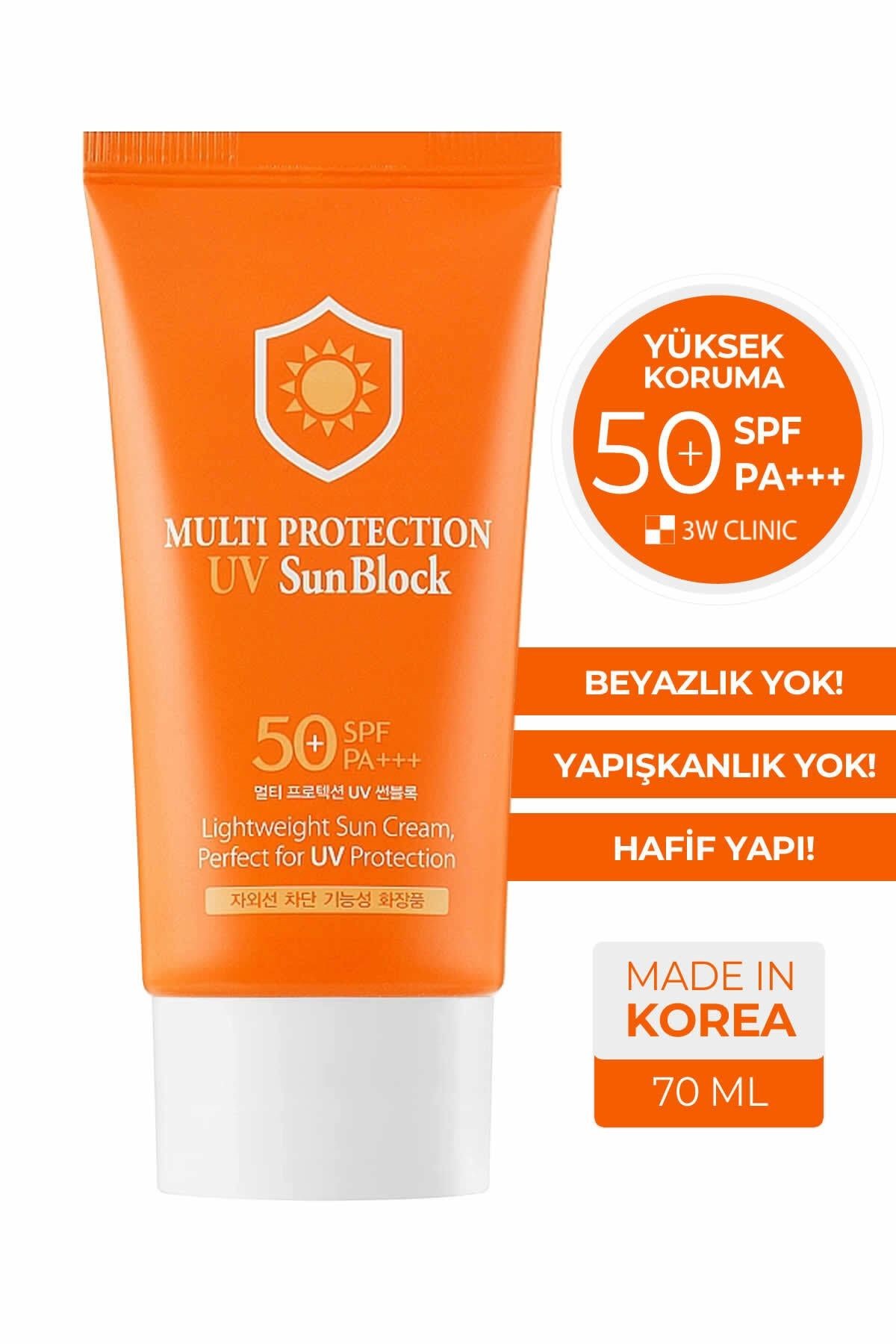 Yüksek Koruma Sağlayan Ince Yapıda Spf50+ Pa +++ Multi Sun Protection Uv Sun Block