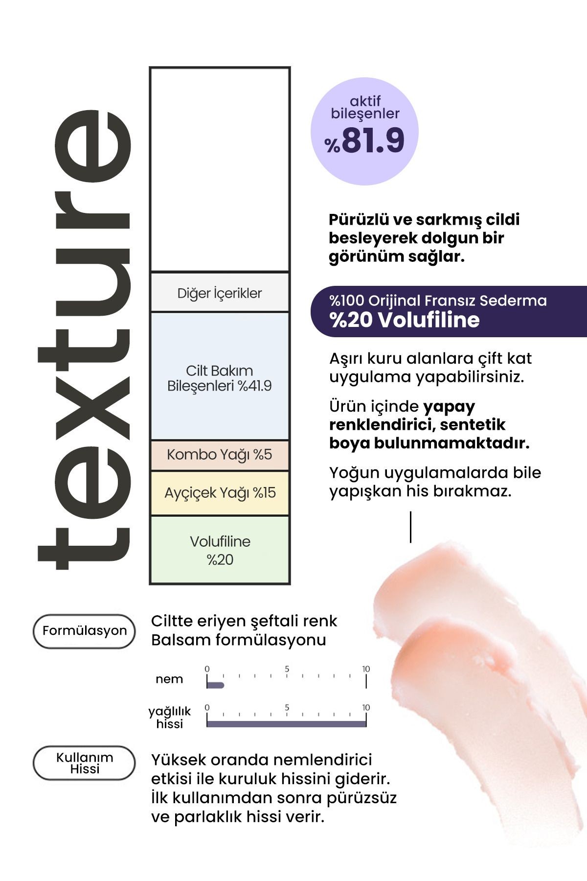 %20 Volufilin İçeren Dolgunlaştırıcı, Yaşlanma Karşıtı Stick Derma Factory Volufiline Ampoule Stick