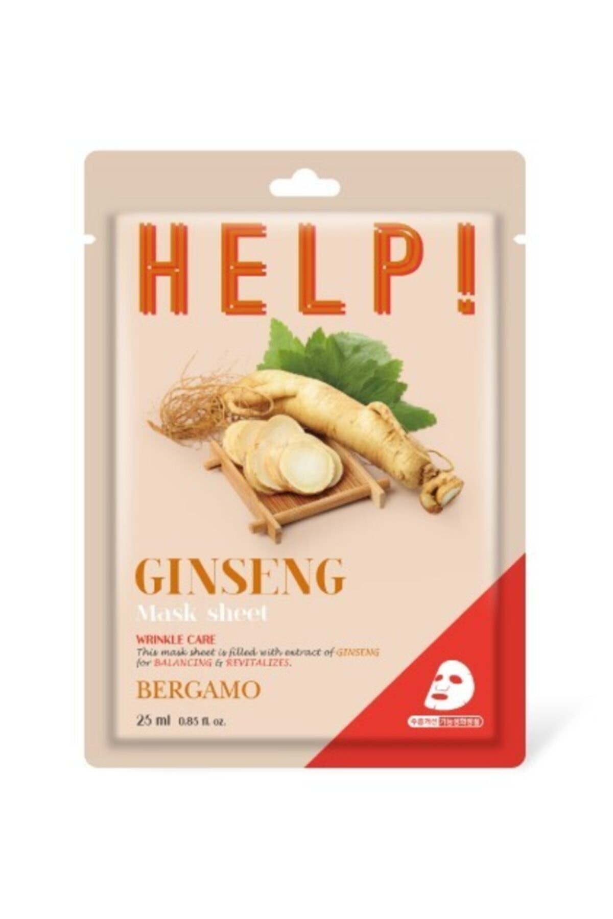 Ginseng Özü Içeren Canlandırıcı Ve Dengeleyici Maske Help! Serisi