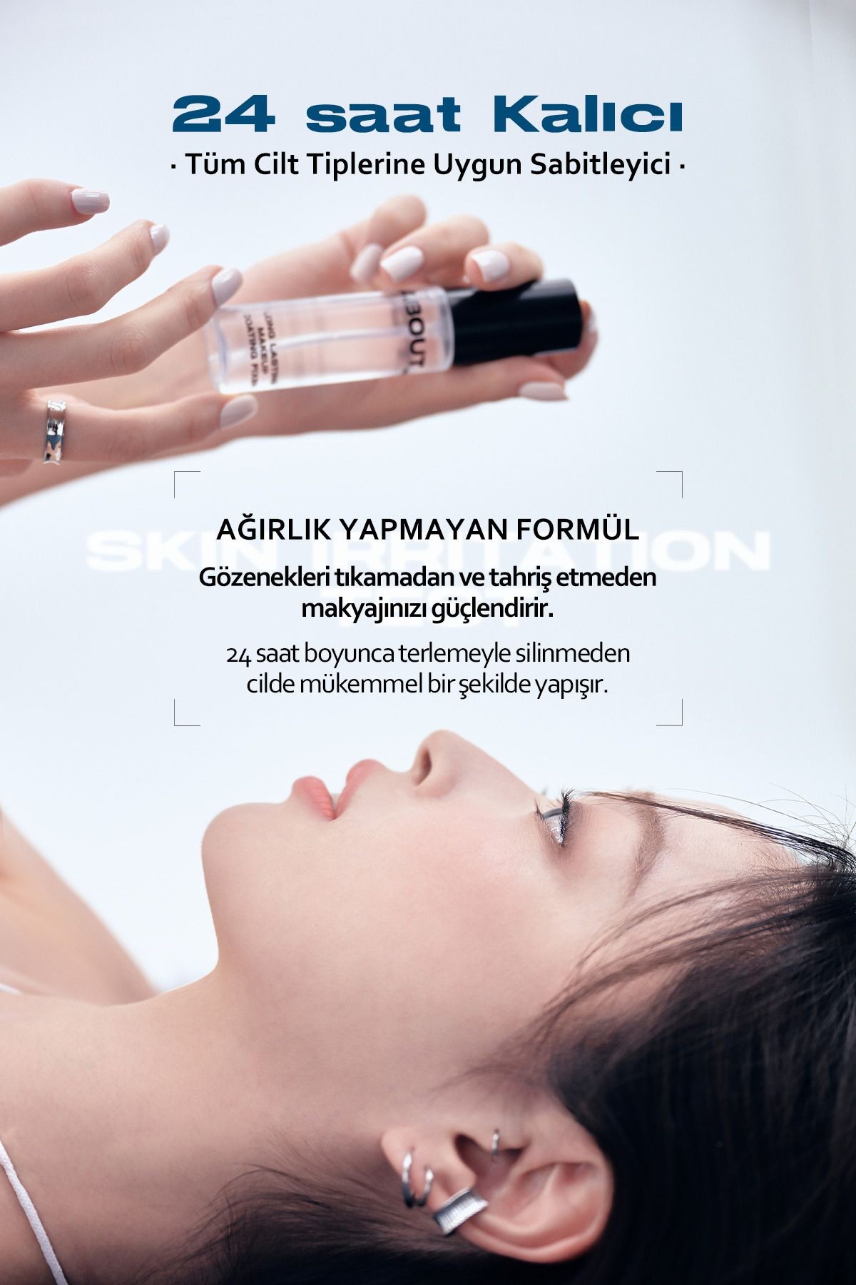 Ekstra Güçlü Nemlendirici Tere Dayanıklı Makyaj Sabitleme Spreyi ABOUT TONE LongLasting Makeup Fixer