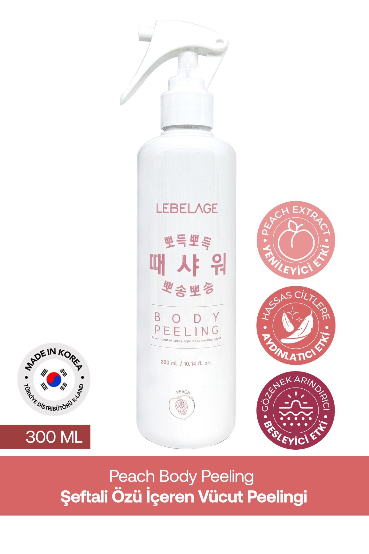 Şeftali Özü İçeren Vücut Peelingi Lebelage Peach Body Peeling