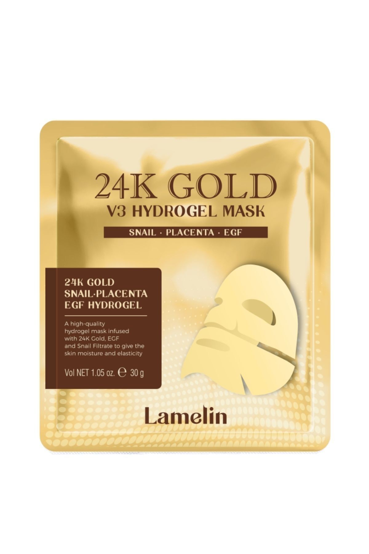 Canlandırıcı Altın Maske Lamelin 24K Gold Hydrogel Mask