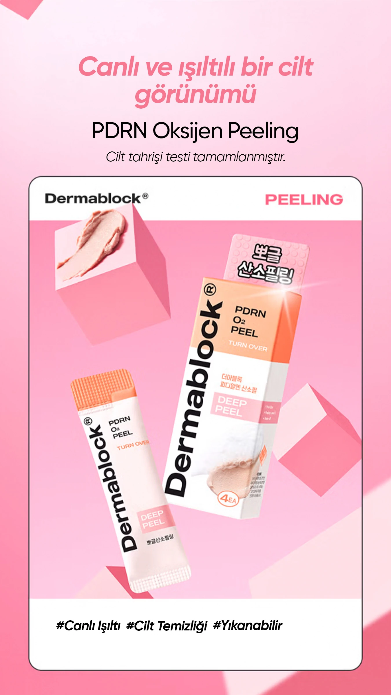 PDRN Somon Dna Yenileyici Köpüren Maske Peeling PDRN o2 Peel X4 Adet