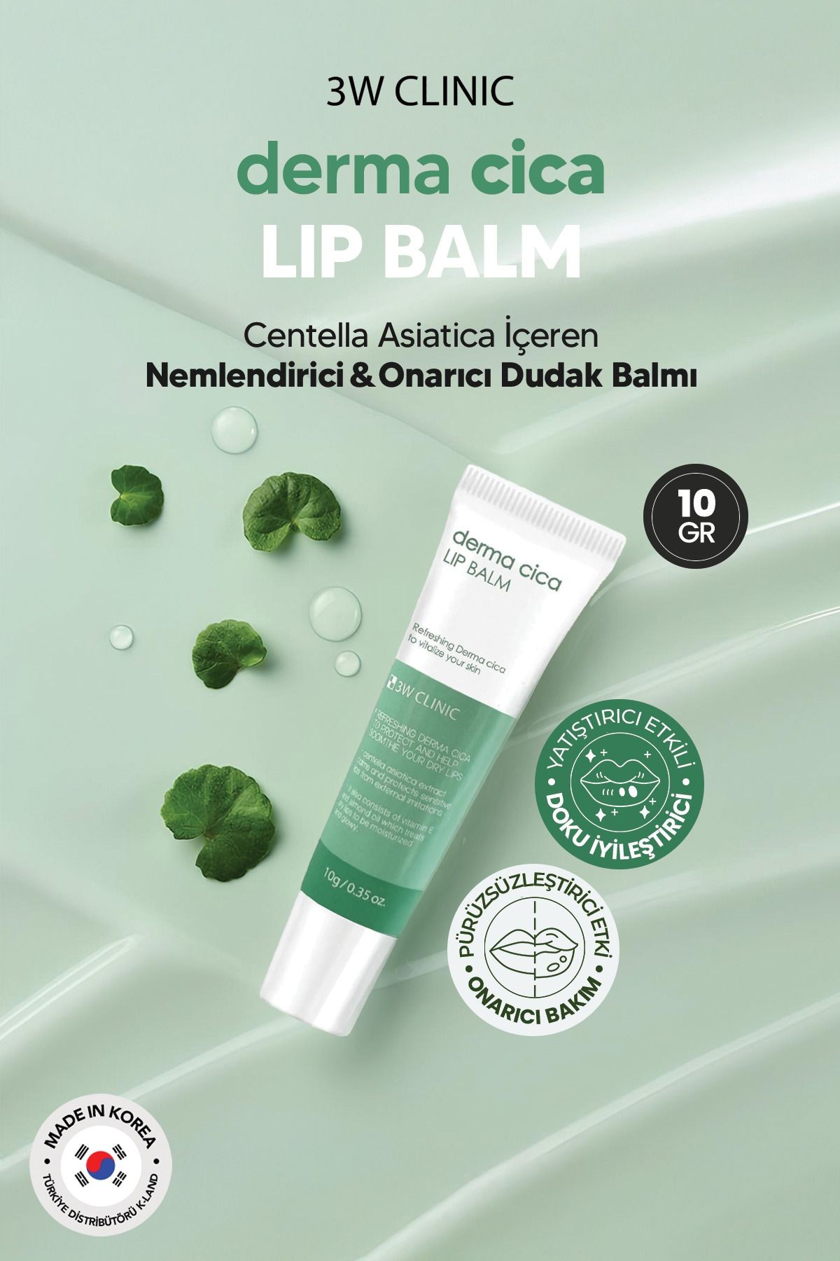 Yoğun Nemlendirici Cica Dudak Nemlendirici Bakım Balmı Derma Cica Lip Balm