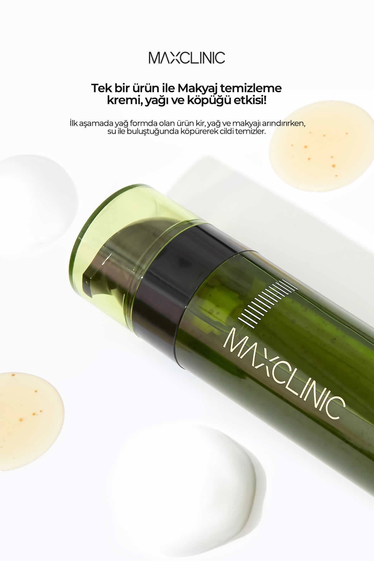 MAXCLINIC Vitamin Kompleksi İle Tek Adımda Çift Aşamalı Temizlik Hyaluronic Acid Vita Oil Foam