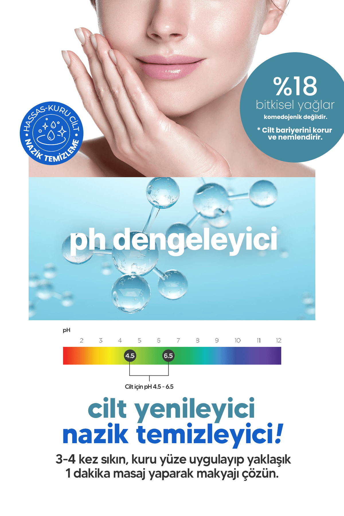 Ph Dengeleyici Nazik Makyaj Temizleme Sütü Derma Factory Ph Balancing Cleansing Milk 240ml