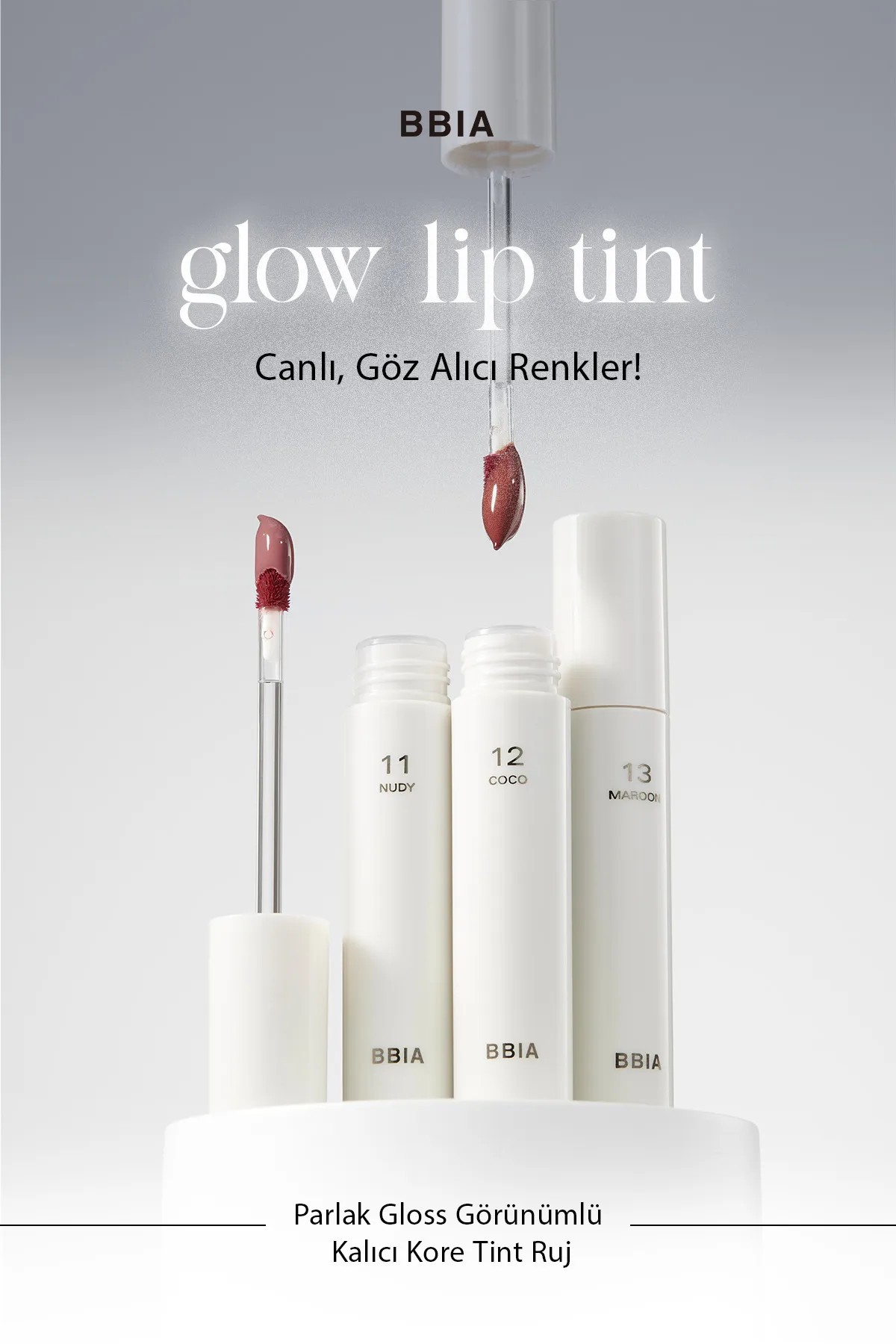 Parlak Gloss Görünümlü Kalıcı Kore Tint Ruj Bbia Glow Lip Tint