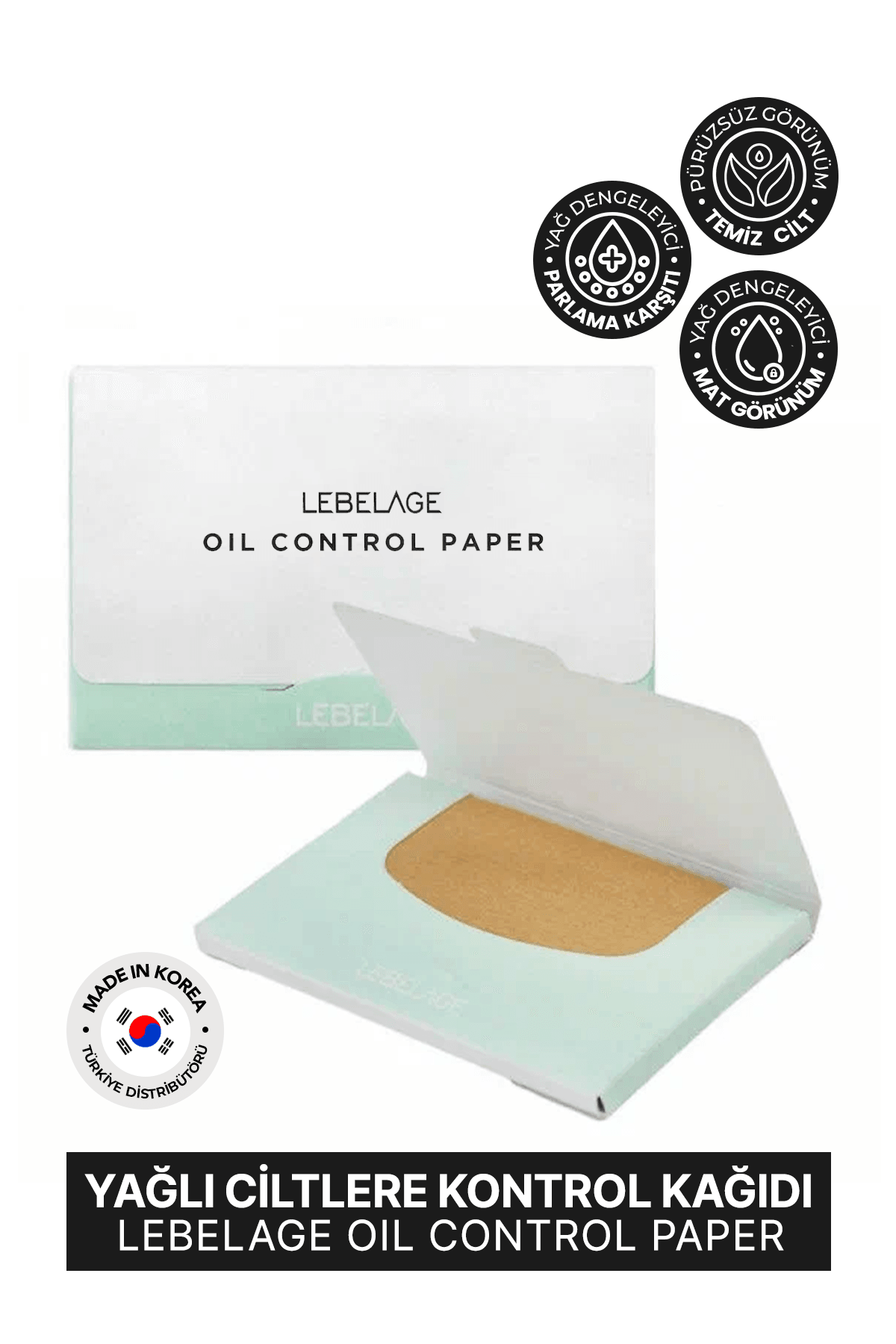 Yağlı Ciltler Için Yağ Kontrol Kağıdı Oil Control Paper (50 Adet)