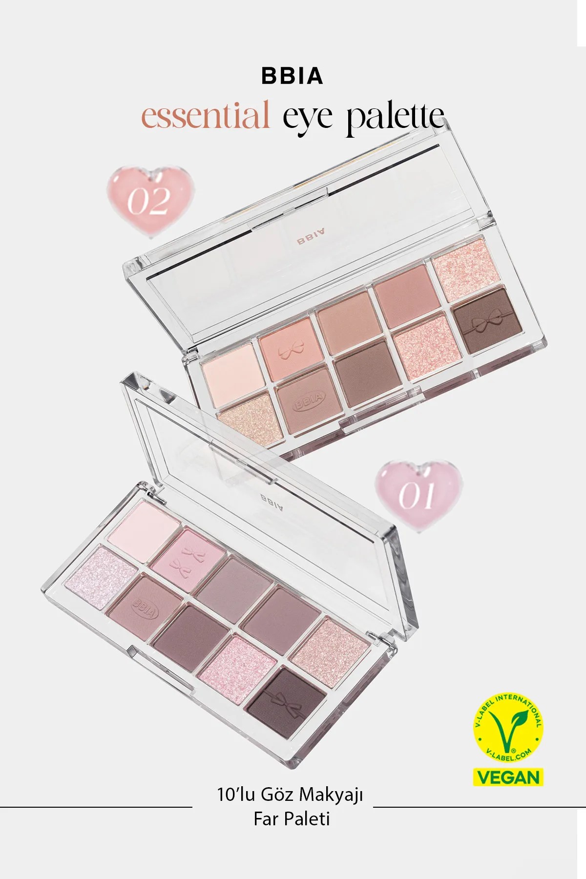 10lu Göz Makyajı Far Paleti BBIA Eye Palette