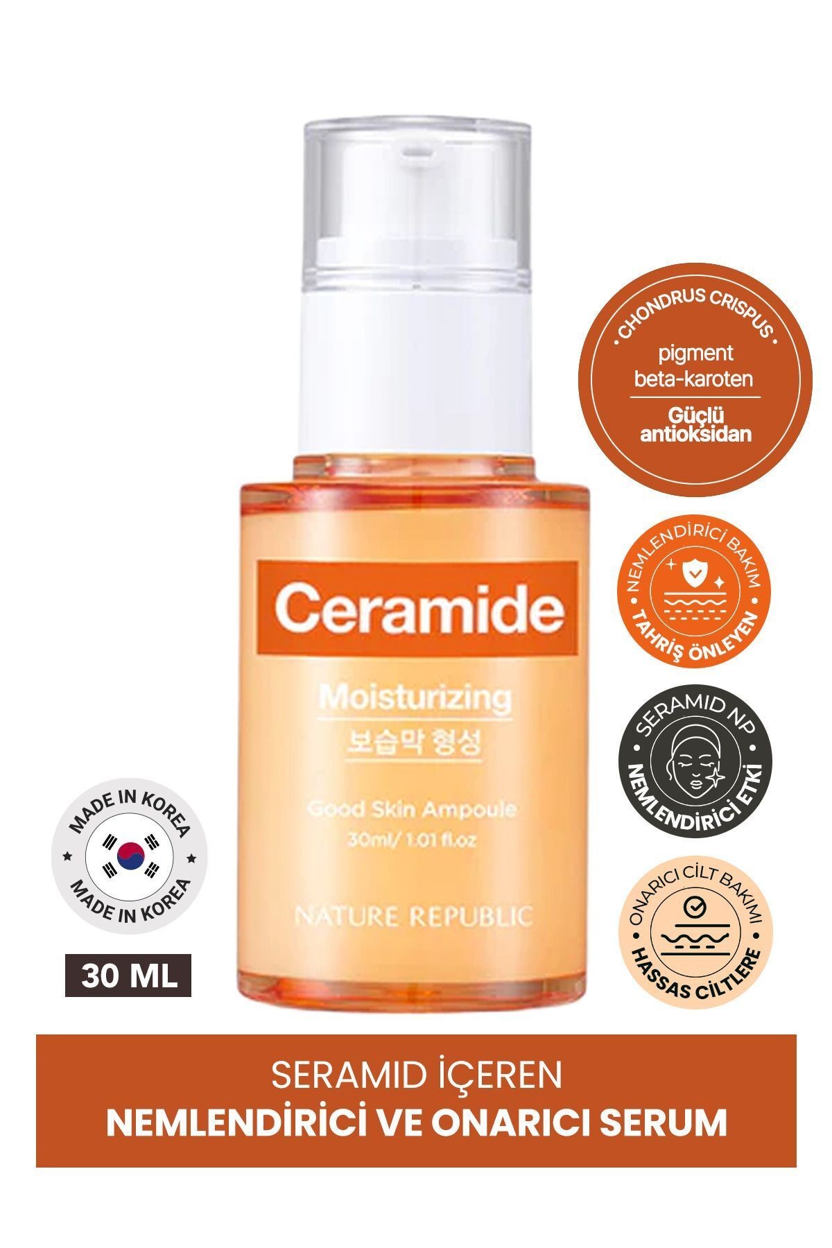 Nemlendirici ve Onarcı Seramid Serum Nature Republic Good Skin Ceramide Ampoule