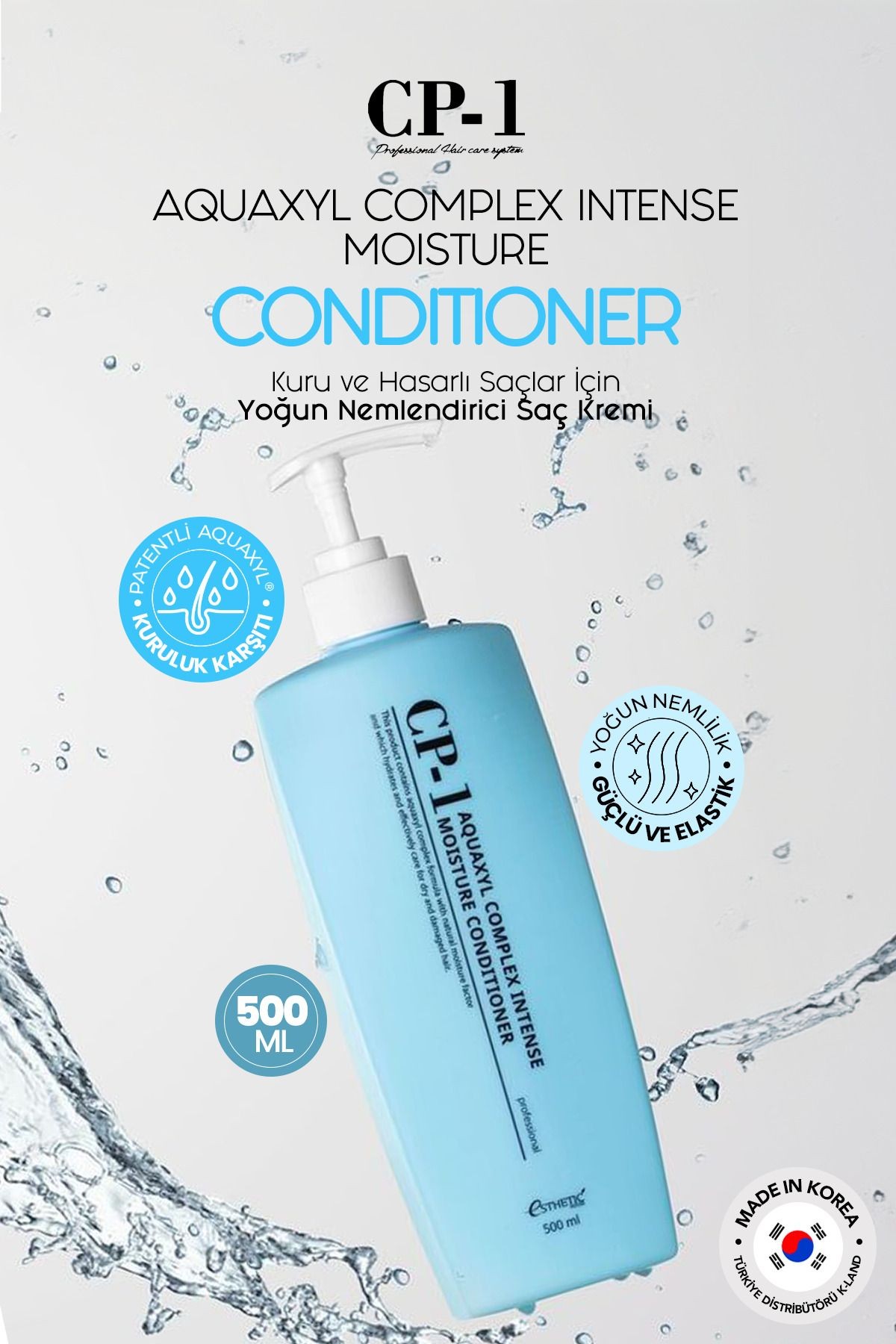 CP-1 Kuru ve Hasarlı Saçlar İçin Yoğun Nemlendirici Saç Kremi Aquaxyl Complex Conditioner 500ml