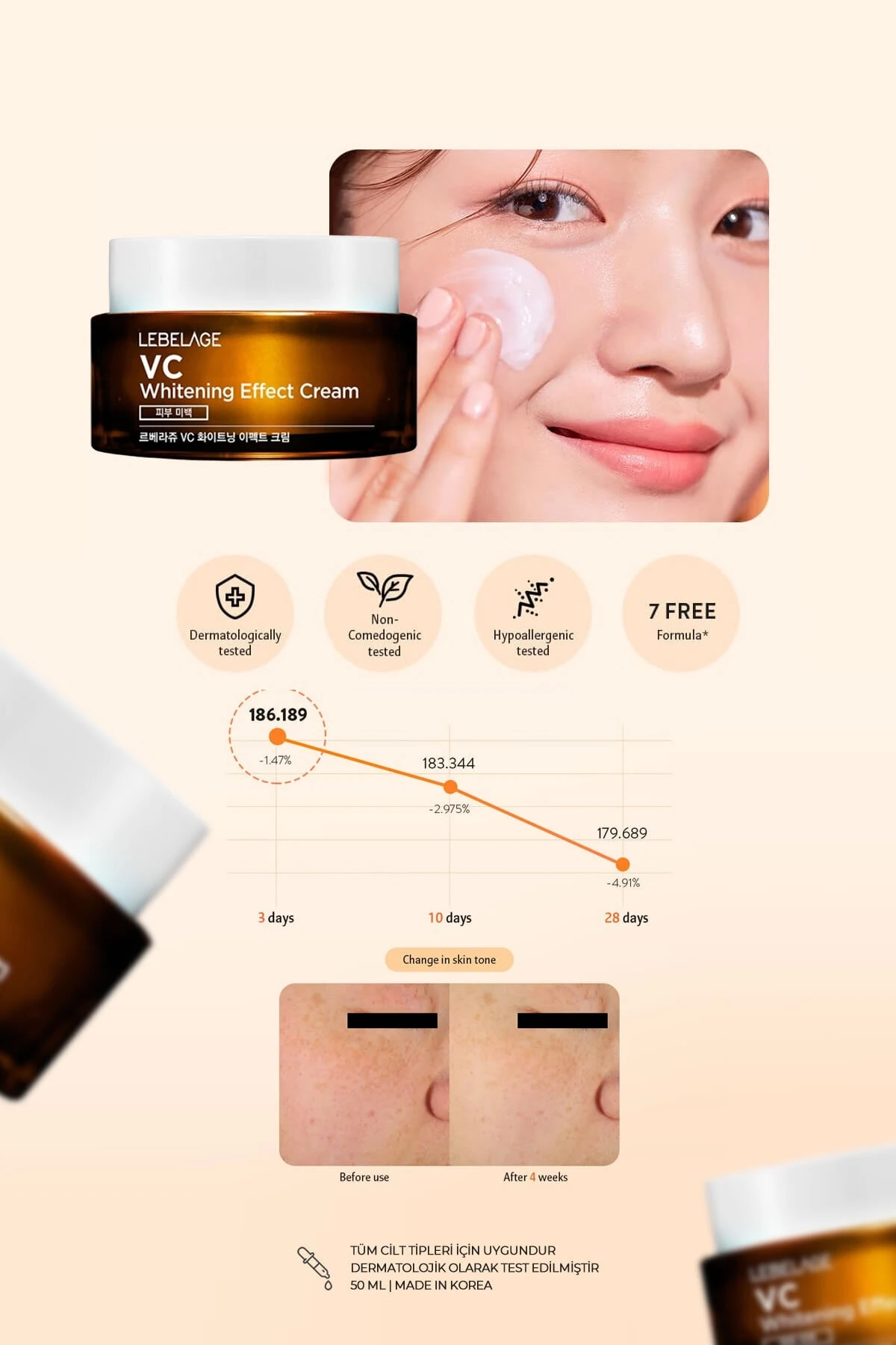 Donuk Ve Lekeli Ciltlere Özel Aydınlatıcı Ve Onarıcı Vc Whitening Effe