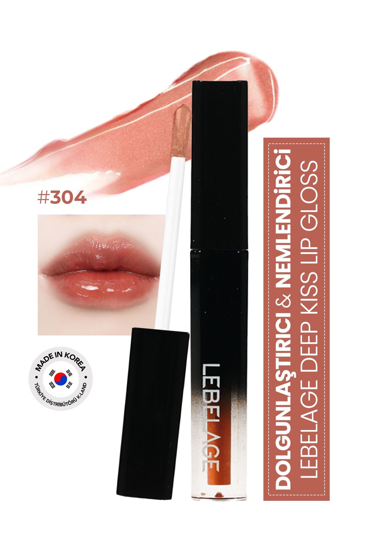 Nemlendirici Dudak Parlatıcı Gloss LEBELAGE Deep Kiss Volume Lip Gloss