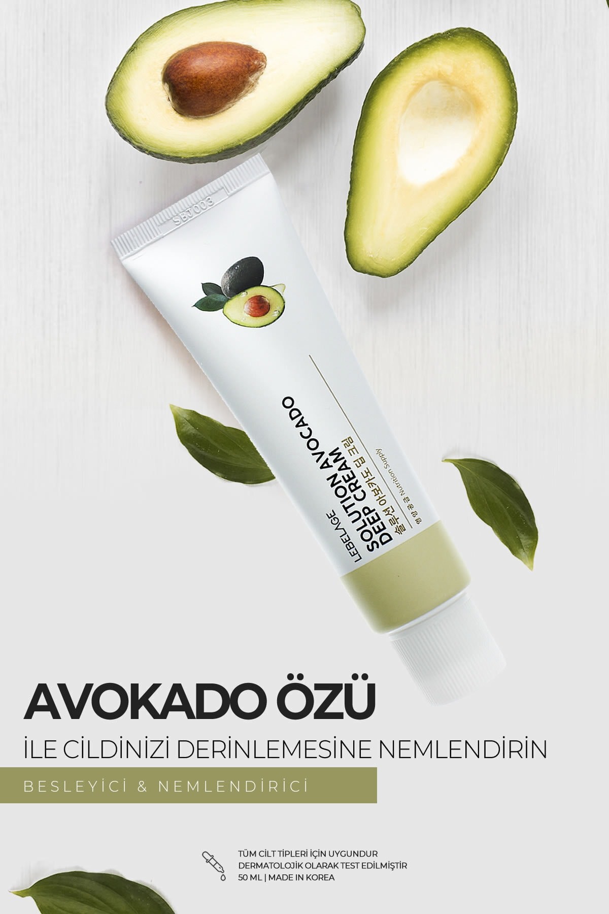 Avokado Özü Ile Besleyici Ve Nemlendirici Krem Solution Avocado Deep Cream