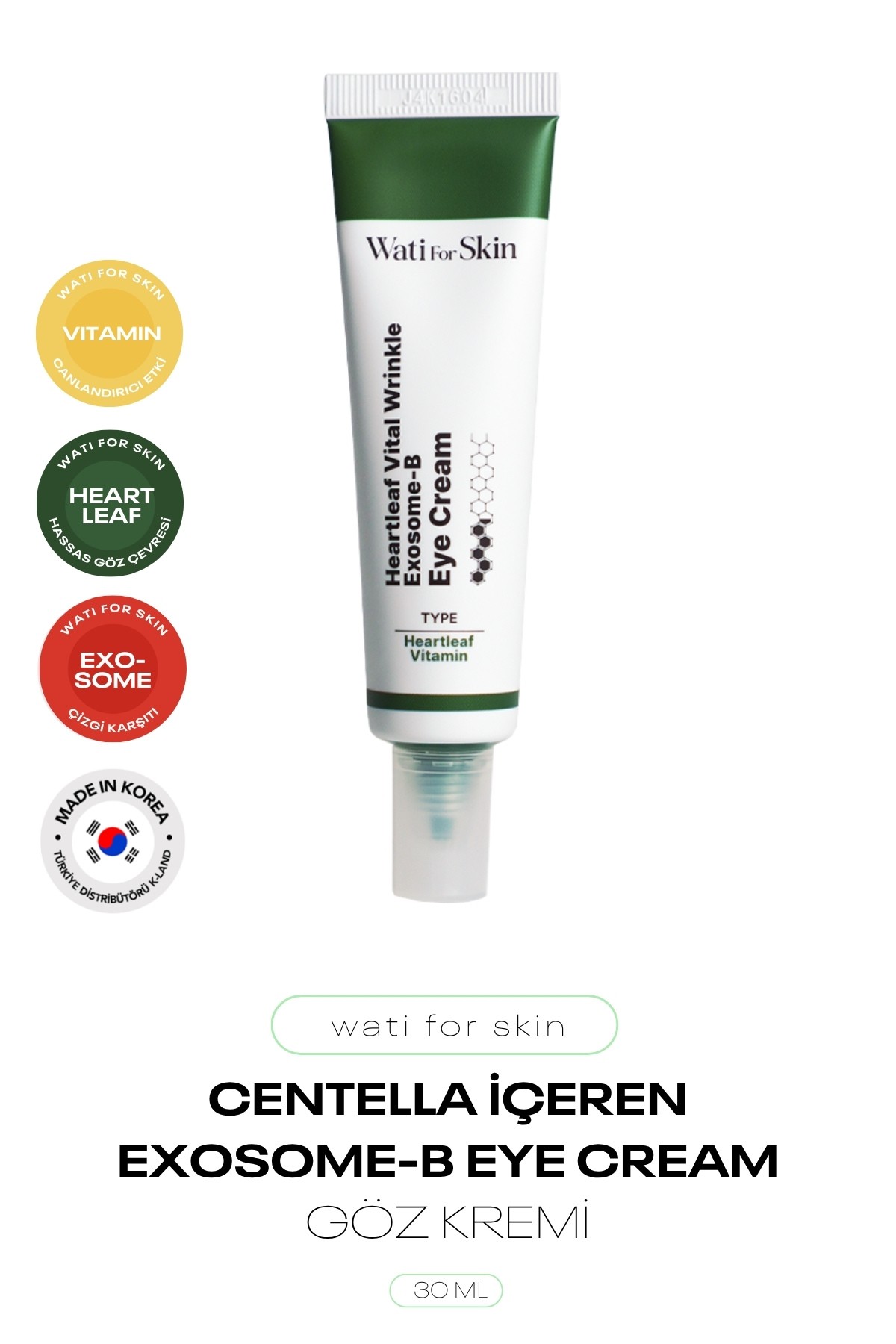 Centella İçeren Eksozome Göz Kremi Wati For Skin Exosome-b Eye Cream 30 ml