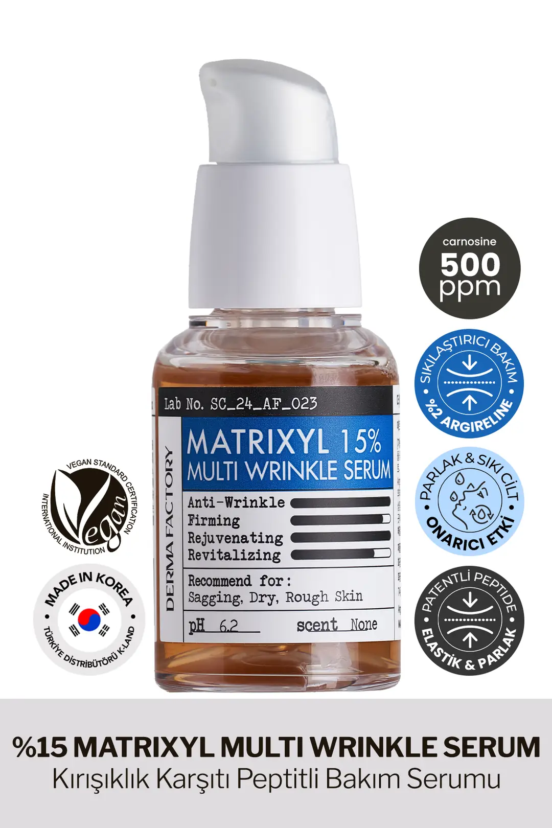 Kırışıklık ve Sarkmalar İçin Yüksek Etki Sağlayan Derma Factory Matrix