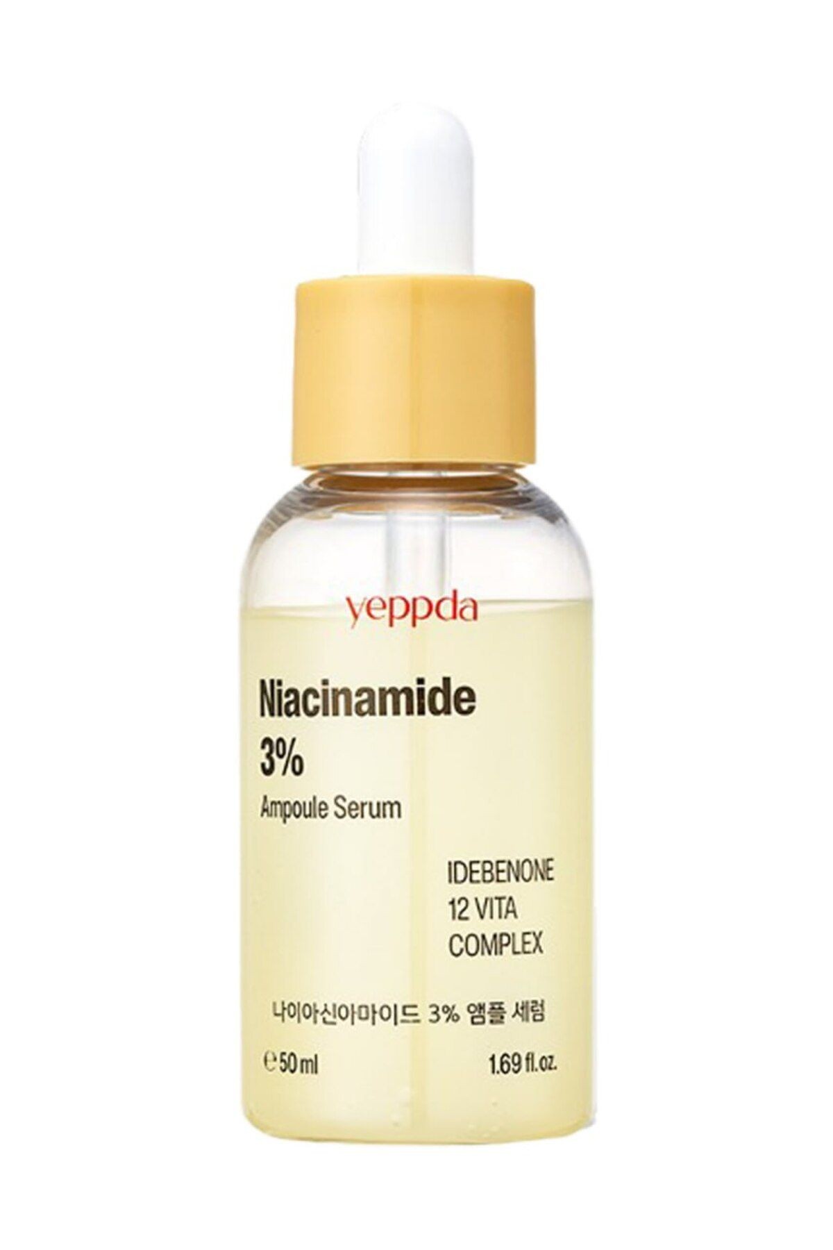 %3 Niacinamide İçeren Aydınlatıcı Vegan Serum Yeppda Niacinamide %3 Ampoule Serum 50ml Büyük Boy