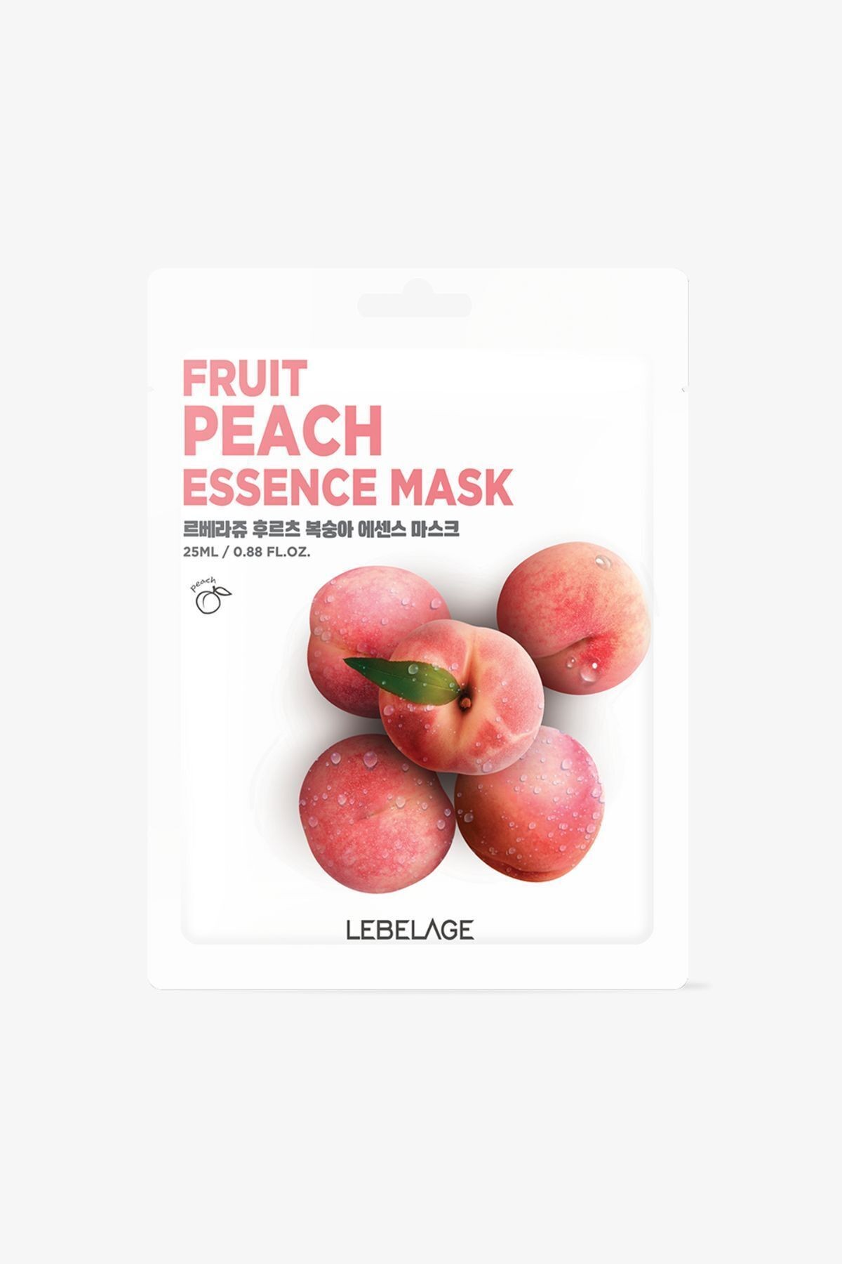 Şeftali Özü İçeren Aydınlatı Nemlendirici Kağıt Maske Lebelage Fruit Peach Mask