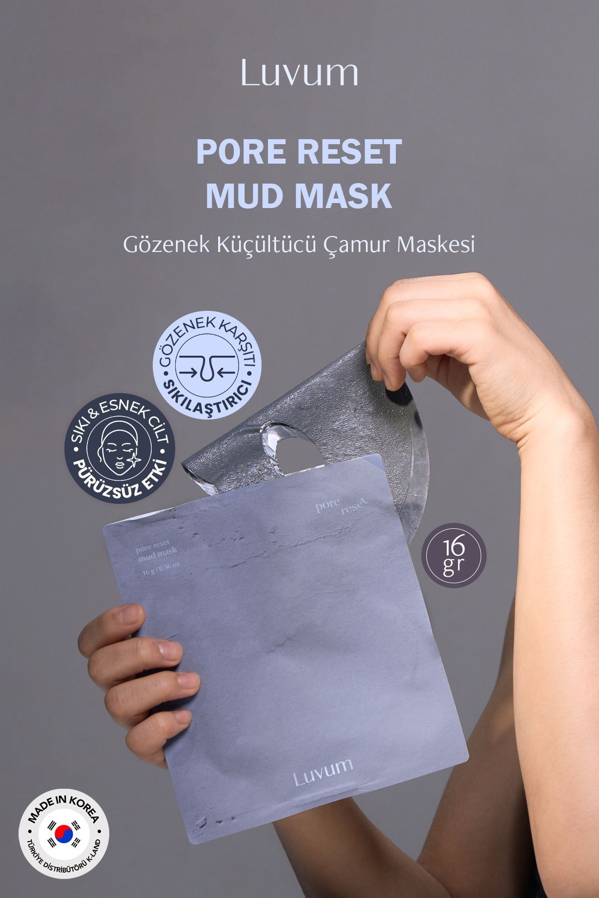 Gözenek Küçültücü Kore Çamur Maskesi Luvum Pore Reset Mud Mask