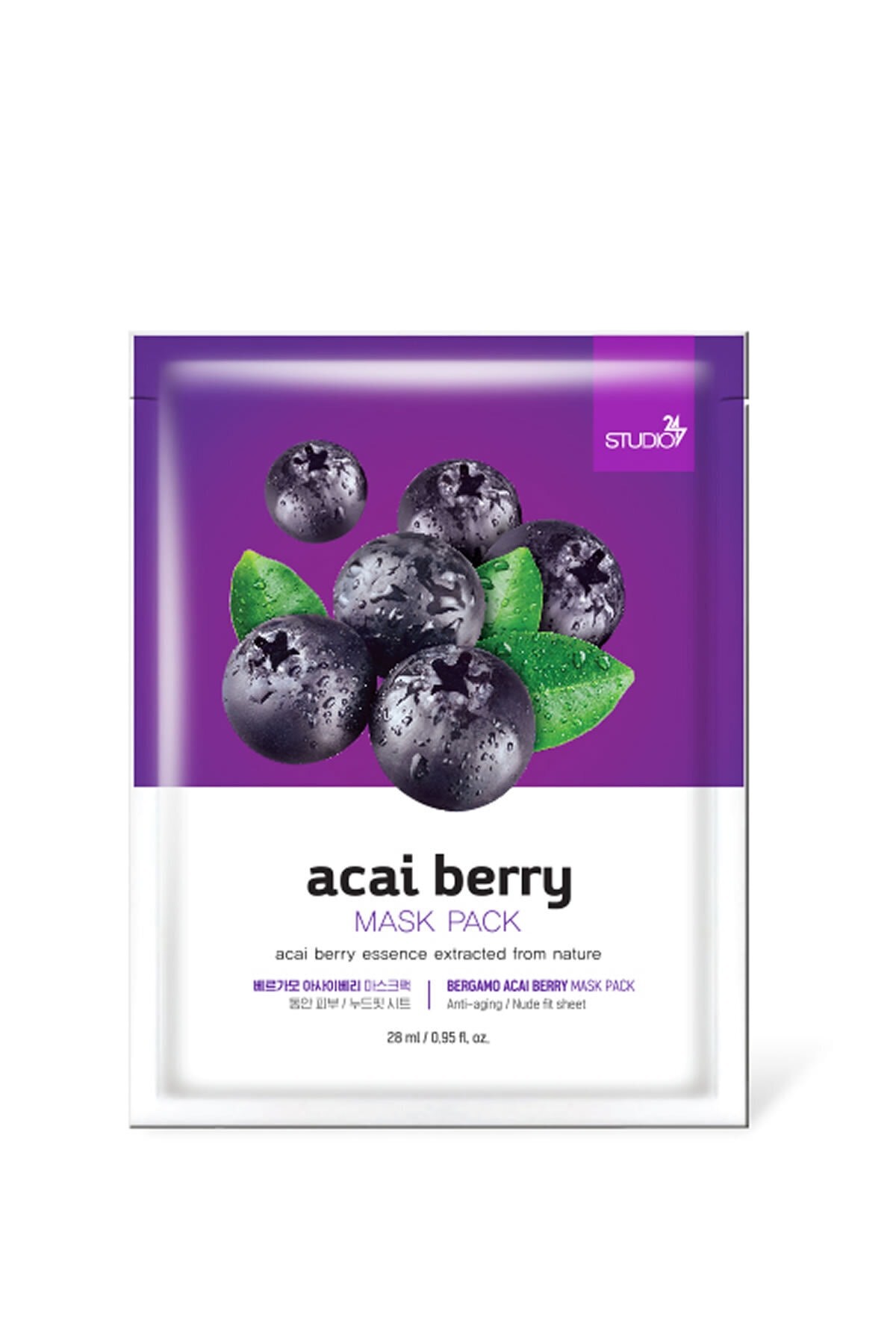 Canlandırıcı, Antioksidan Etkili Ve Nemlendirici Doğal Acai Berry Maske Studio247