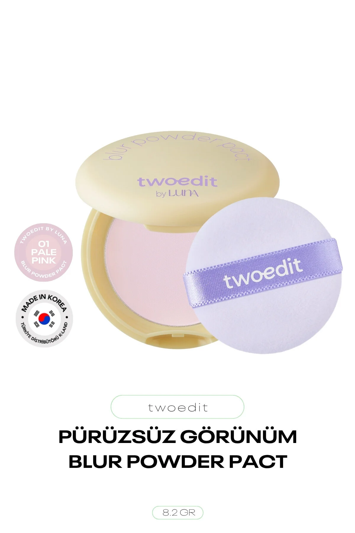 Pürüzsüz Görünüm Sağlayan İnce Yapılı Pudra by Luna Powder Pact