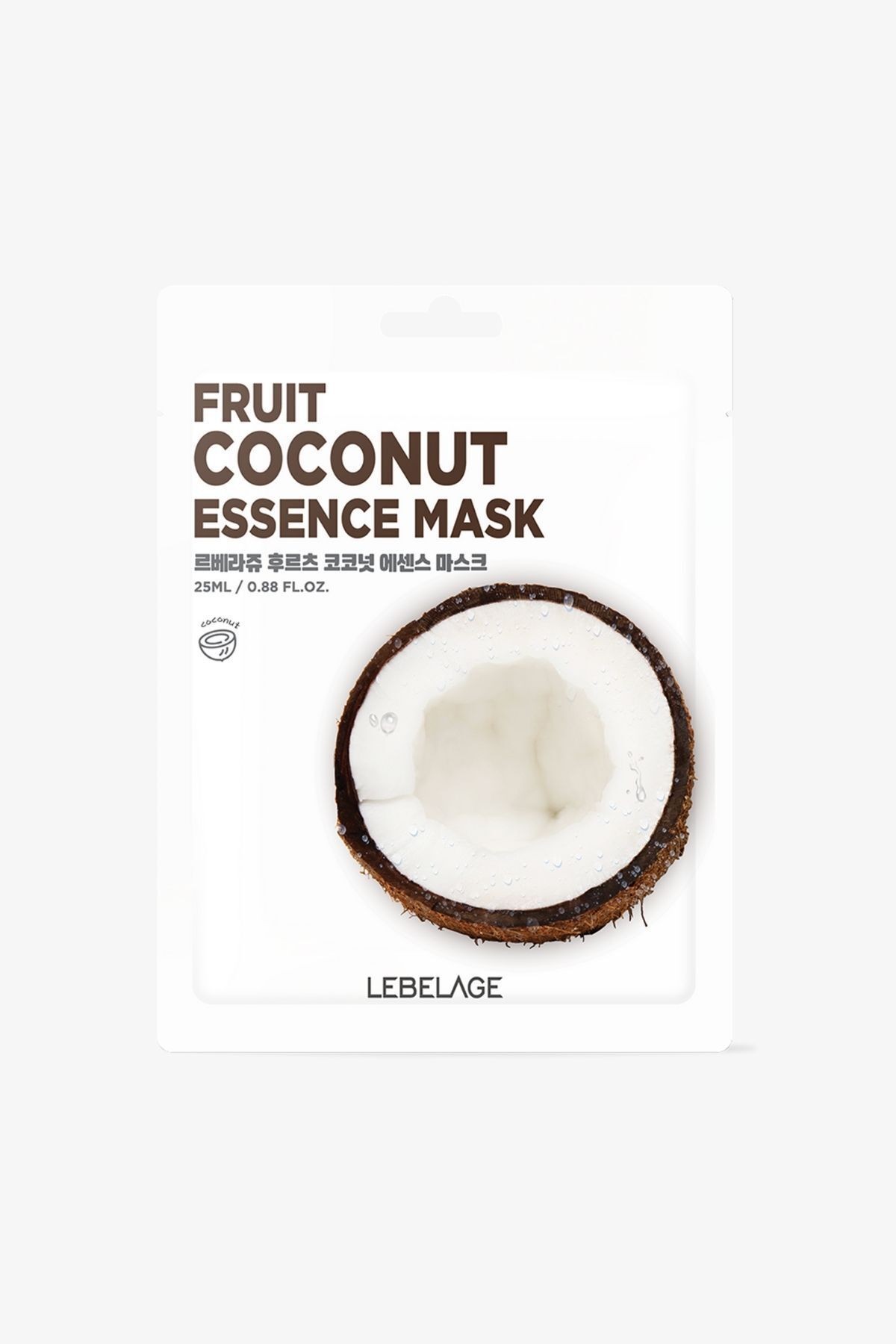 Hindistan Cevizi Özü İçeren Nemlendirici Kağıt Maske Lebelage Fruit Coconut Mask