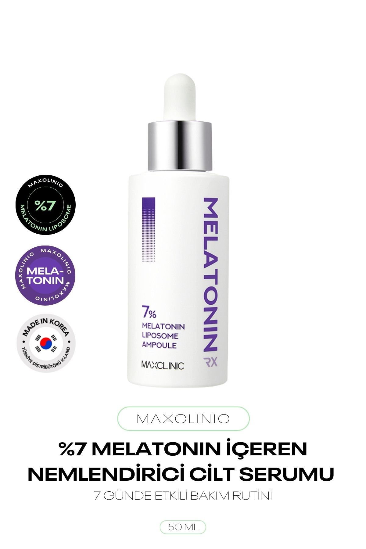 %7 Melatonin İçeren Yüz Serumu Melatonin Liposome Ampoule